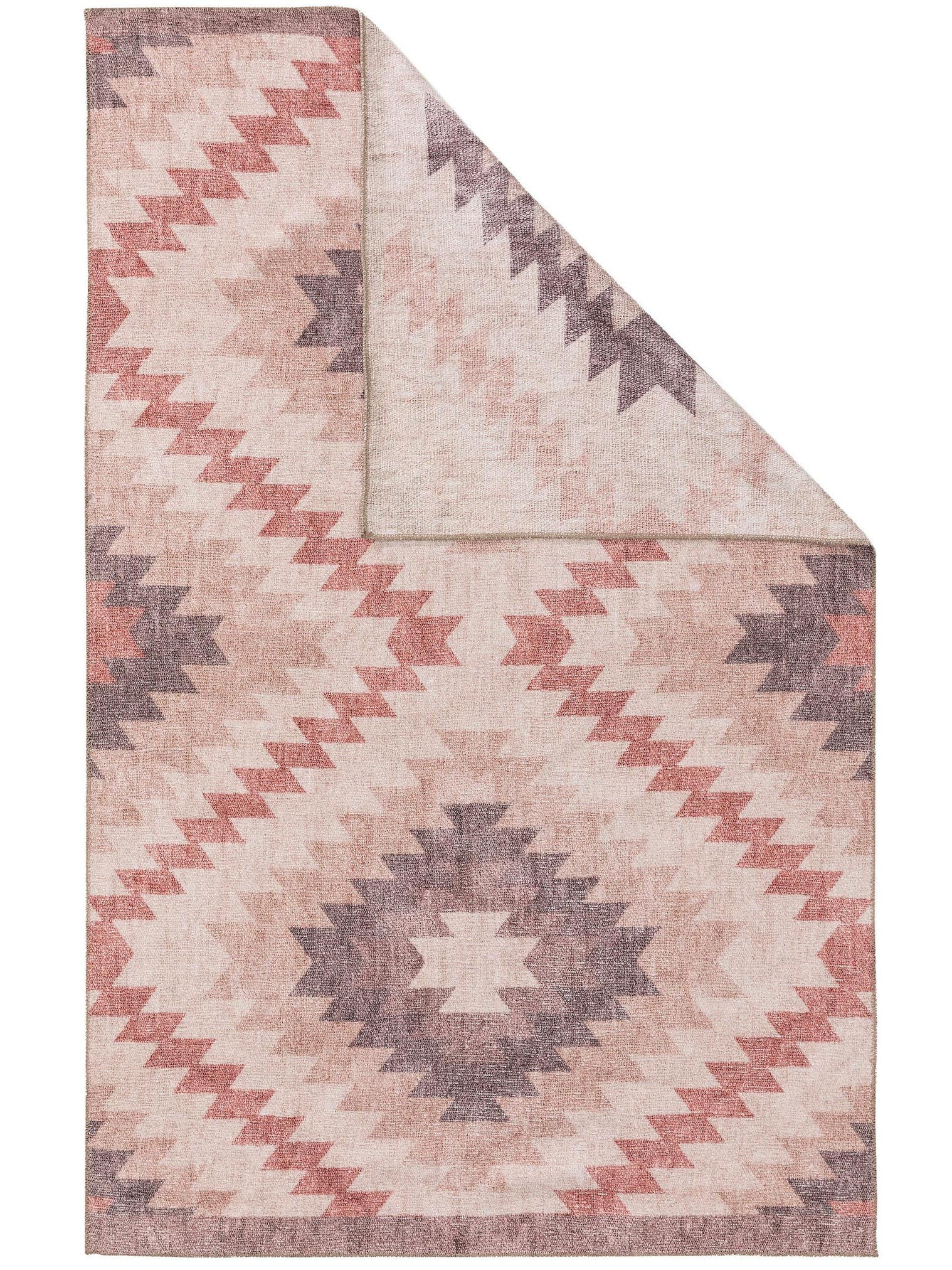 Teppich aus 80% Polyester, 20% Baumwolle in Multicolor mit bis 5 mm hohem Flor von benuta