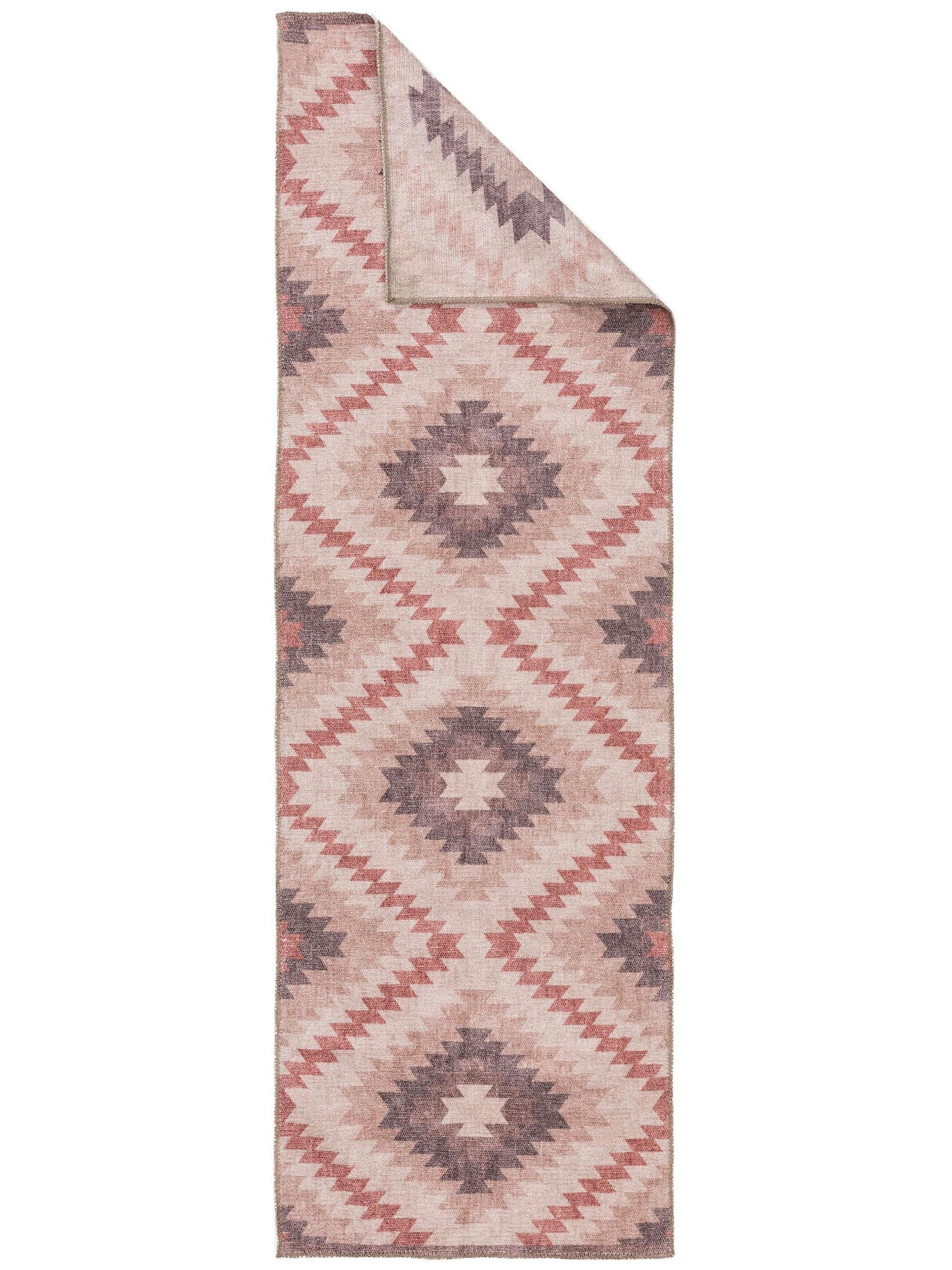 Teppich aus 80% Polyester, 20% Baumwolle in Multicolor mit bis 5 mm hohem Flor von benuta