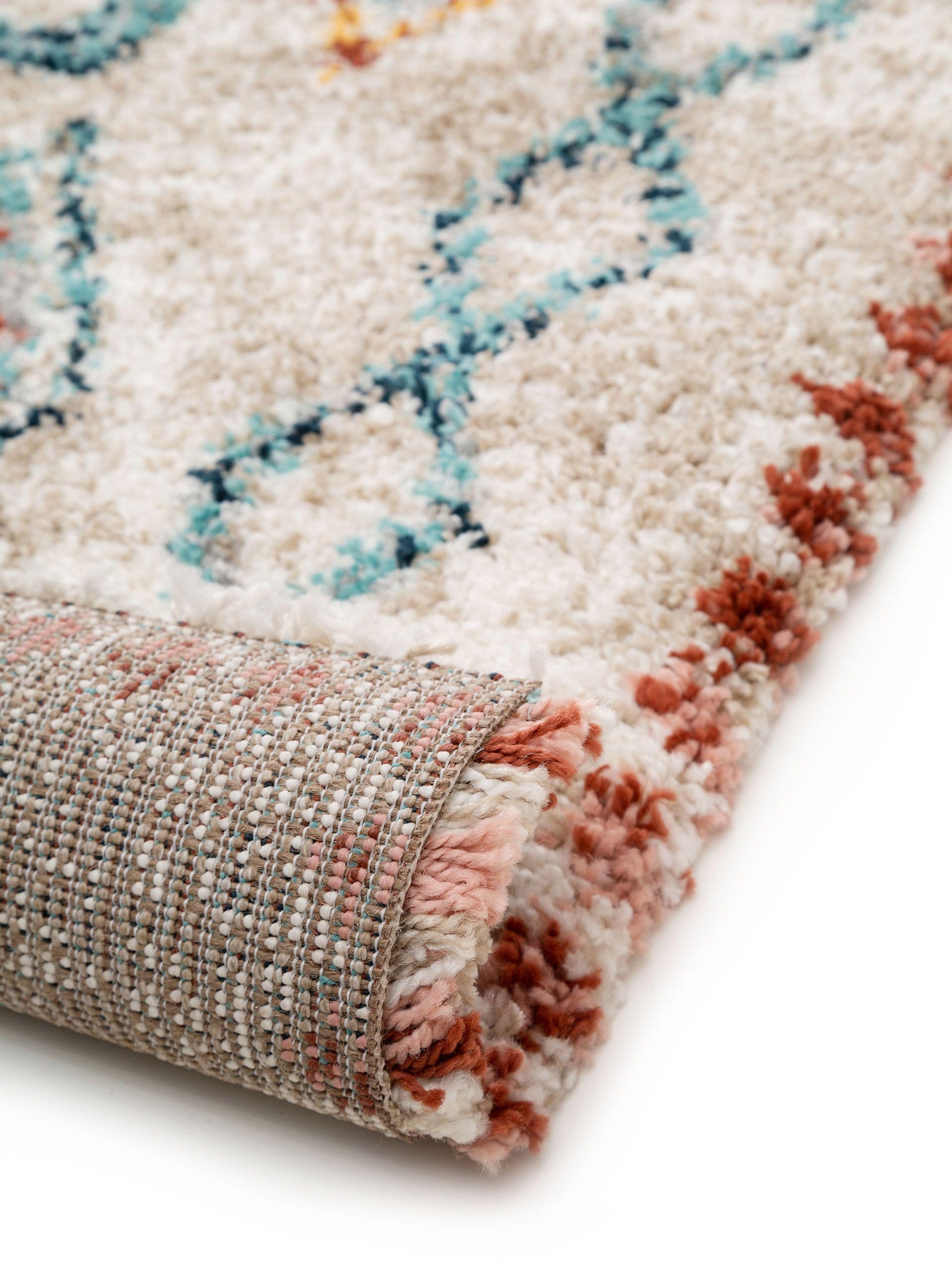 Rug made of 100% Polypropylene in Multicoloured with a 21 - 30 mm high pile by benuta Nest