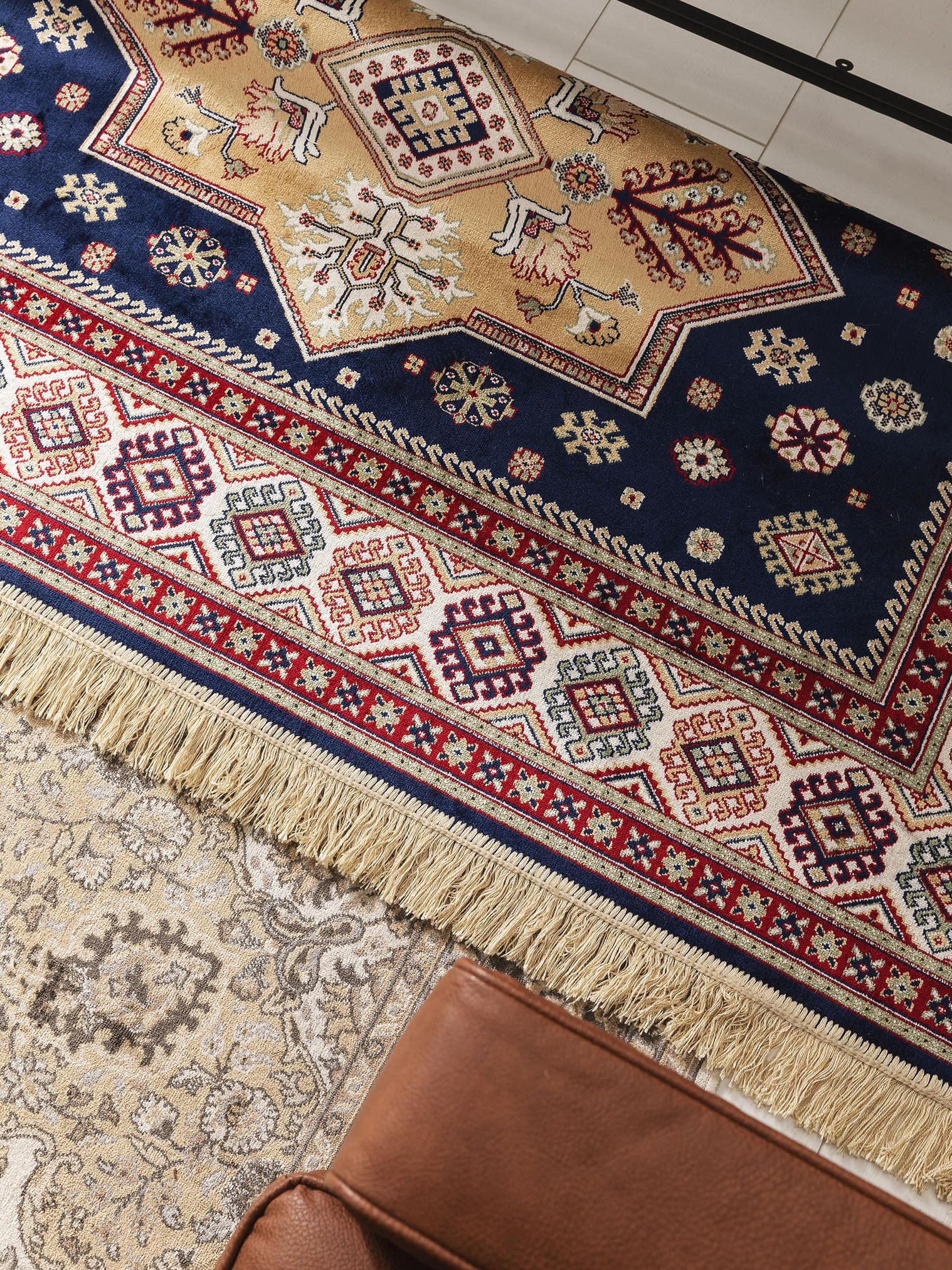 Tappeto di 100% Viscosa in Multicolor con pelo alto 1- 5 mm da benuta Pop