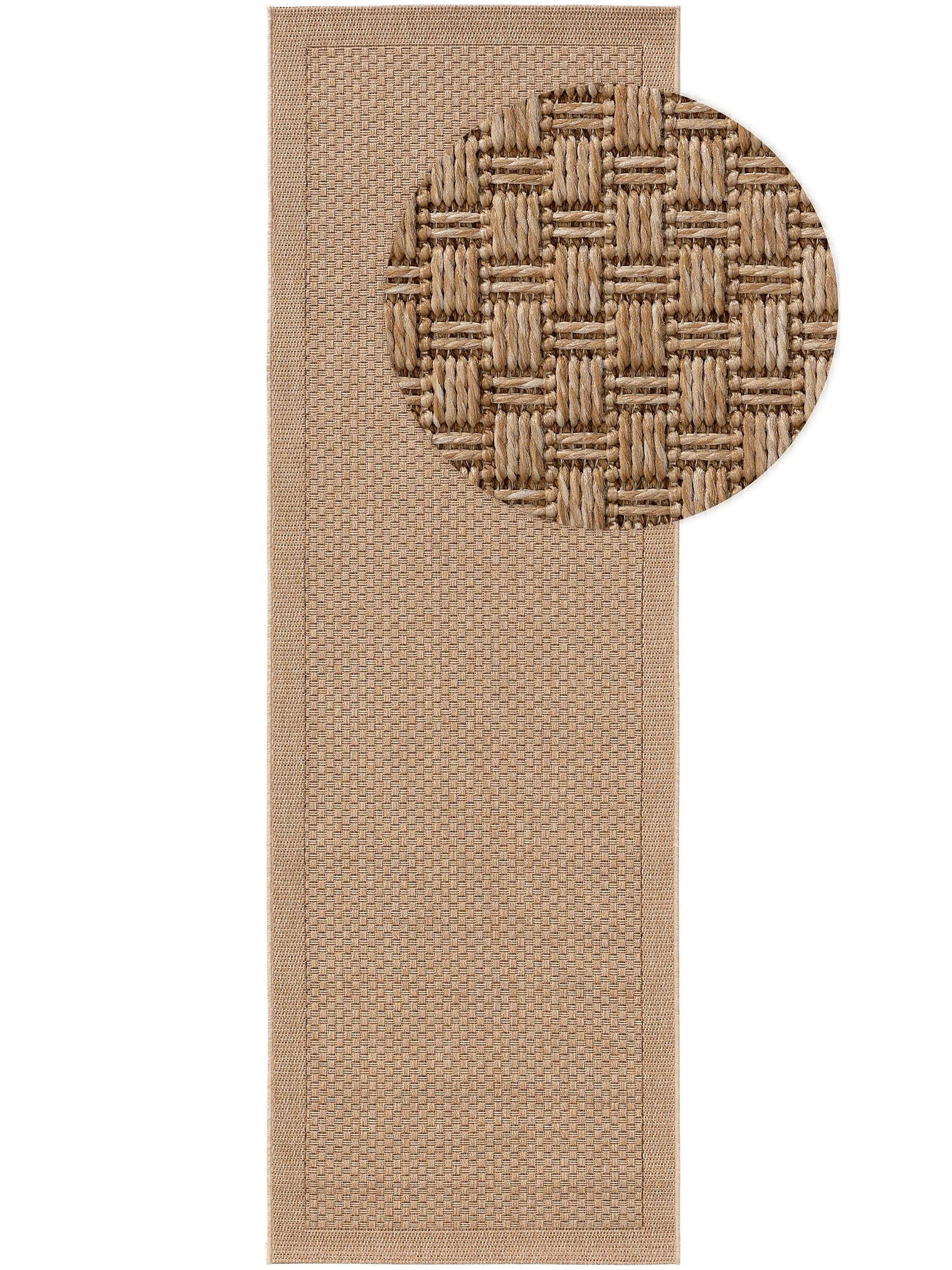 Teppich aus 100% Polypropylen in Beige mit 6 bis 10 mm hohem Flor von benuta Nest