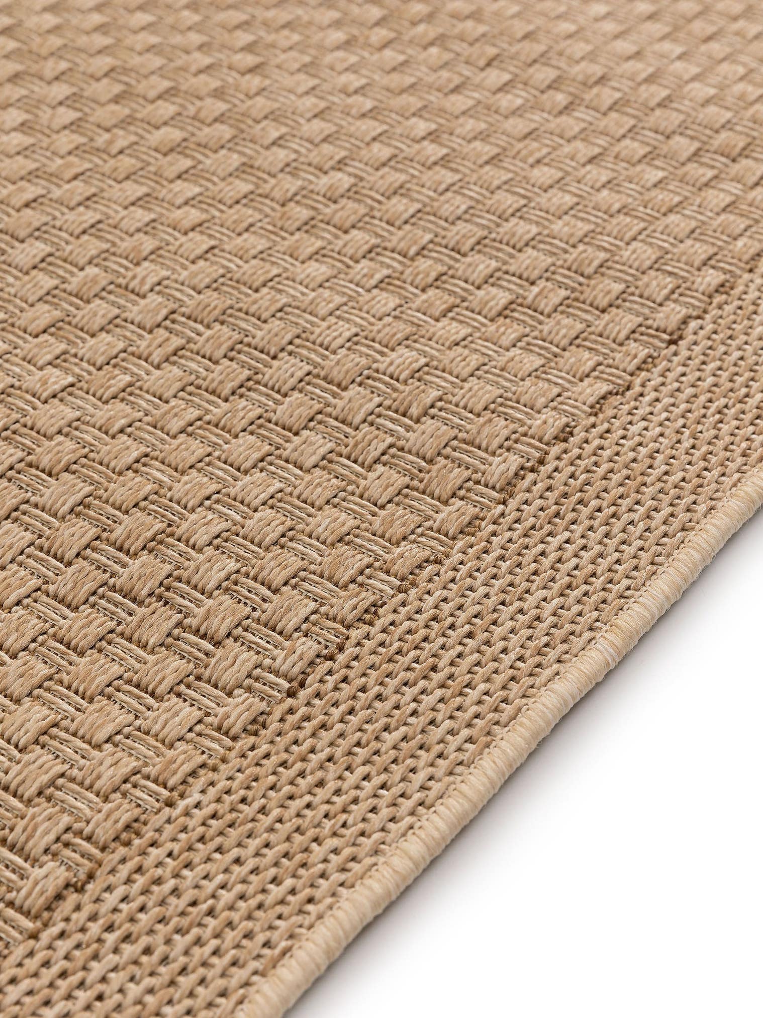 Teppich aus 100% Polypropylen in Beige mit 6 bis 10 mm hohem Flor von benuta Nest