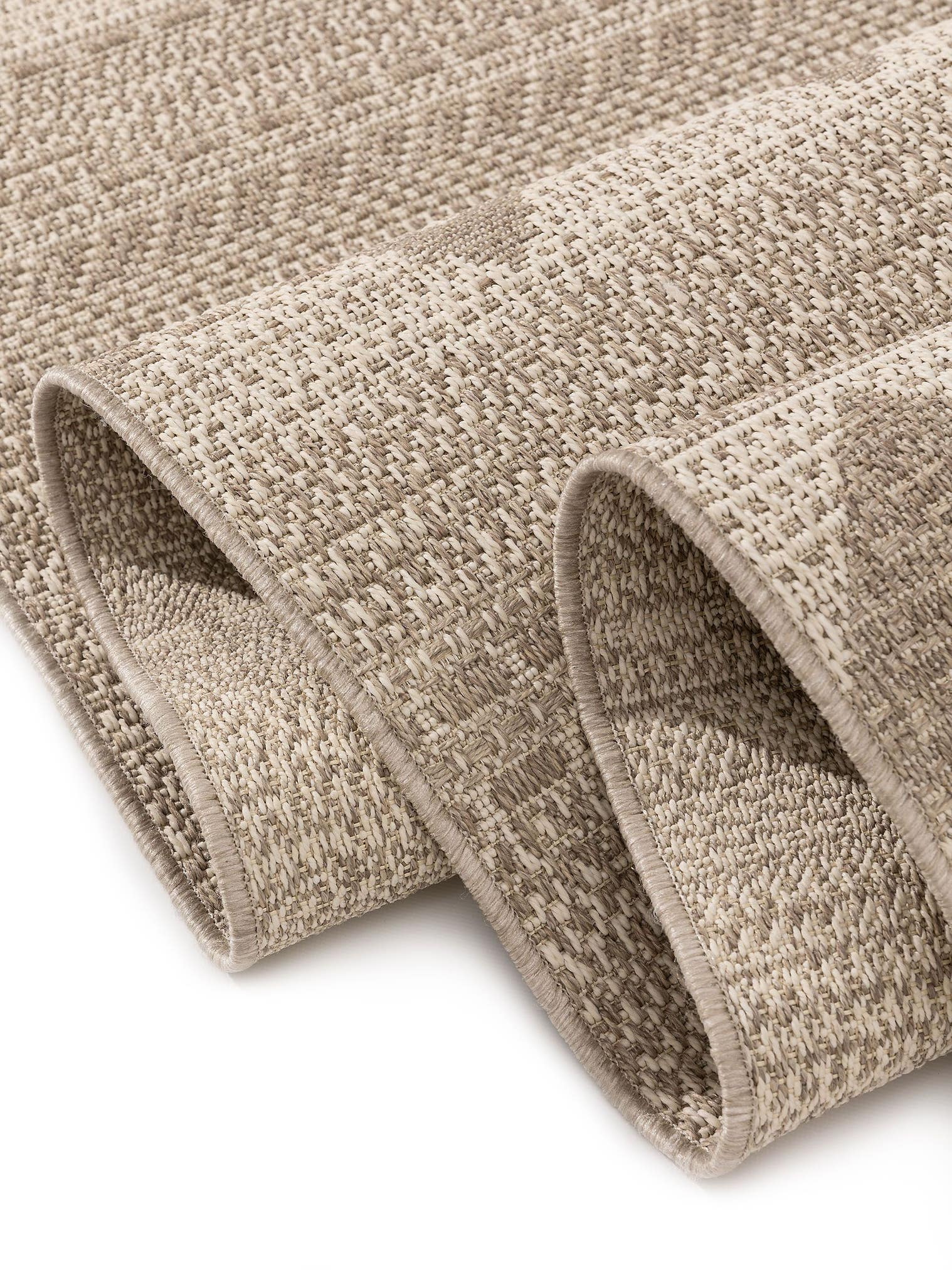 Tappeto di 100% Polipropilene in Taupe con pelo alto 6 - 10 mm da benuta Nest