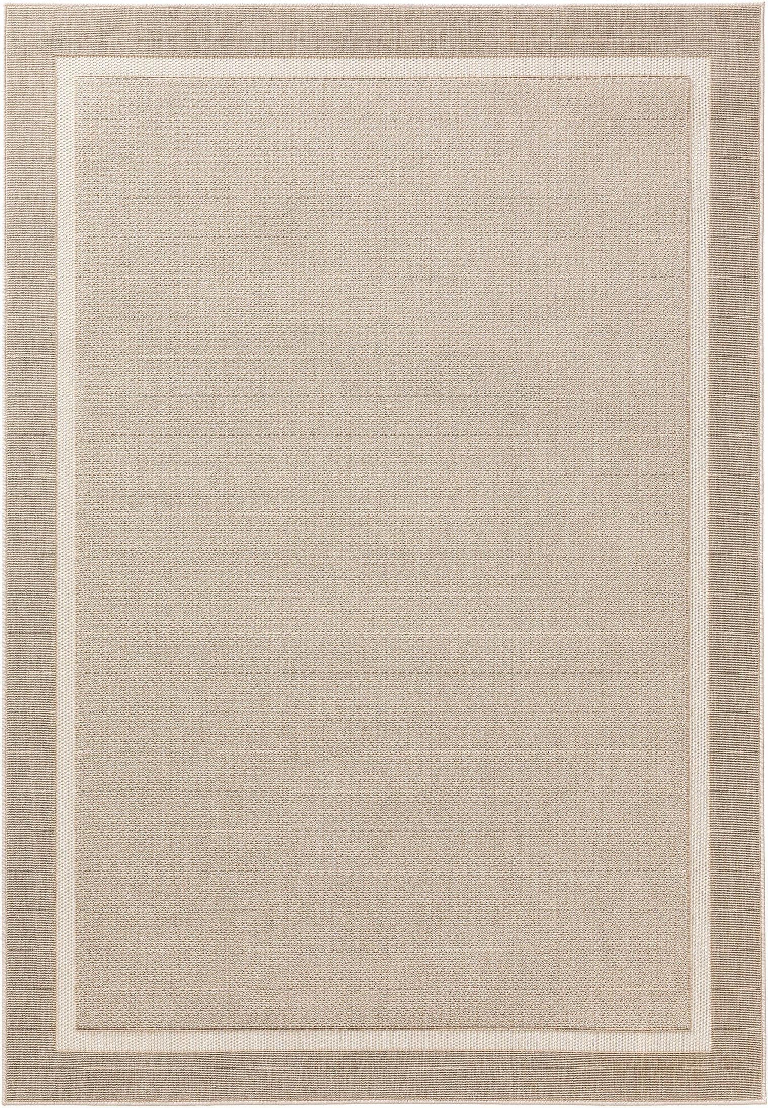 Teppich aus 100% Polypropylen in Beige mit bis 5 mm hohem Flor von benuta Nest