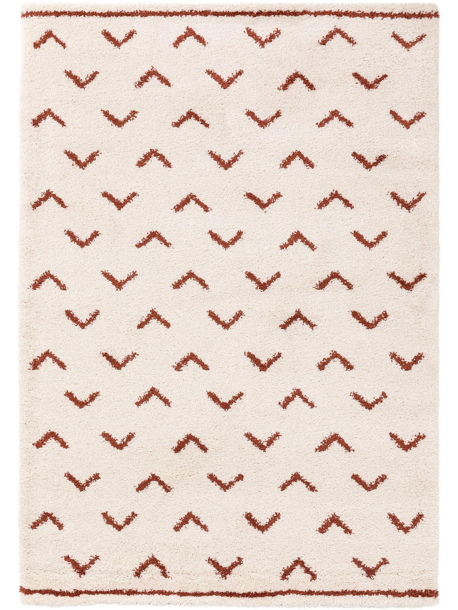 Teppich aus 100% Polypropylen in Beige mit 21 bis 30 mm hohem Flor von benuta Nest