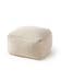 Handgjord ullpouf Rocco Vit