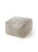 Puf de lana hecho a mano Rocco Beige/Negro