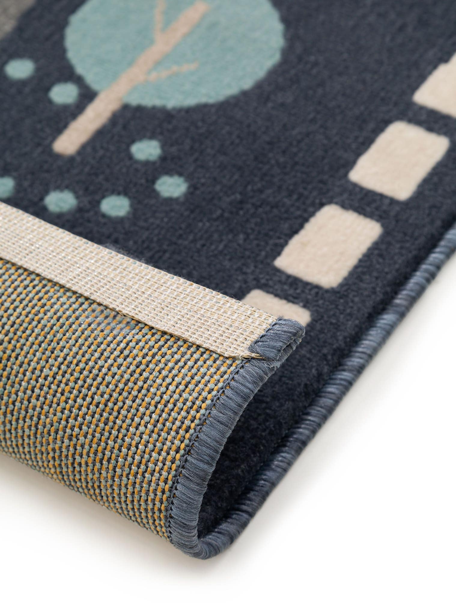 Tapis en 100% Polypropylène en Bleu avec une pile de 6 - 10 mm de hauteur de Lytte