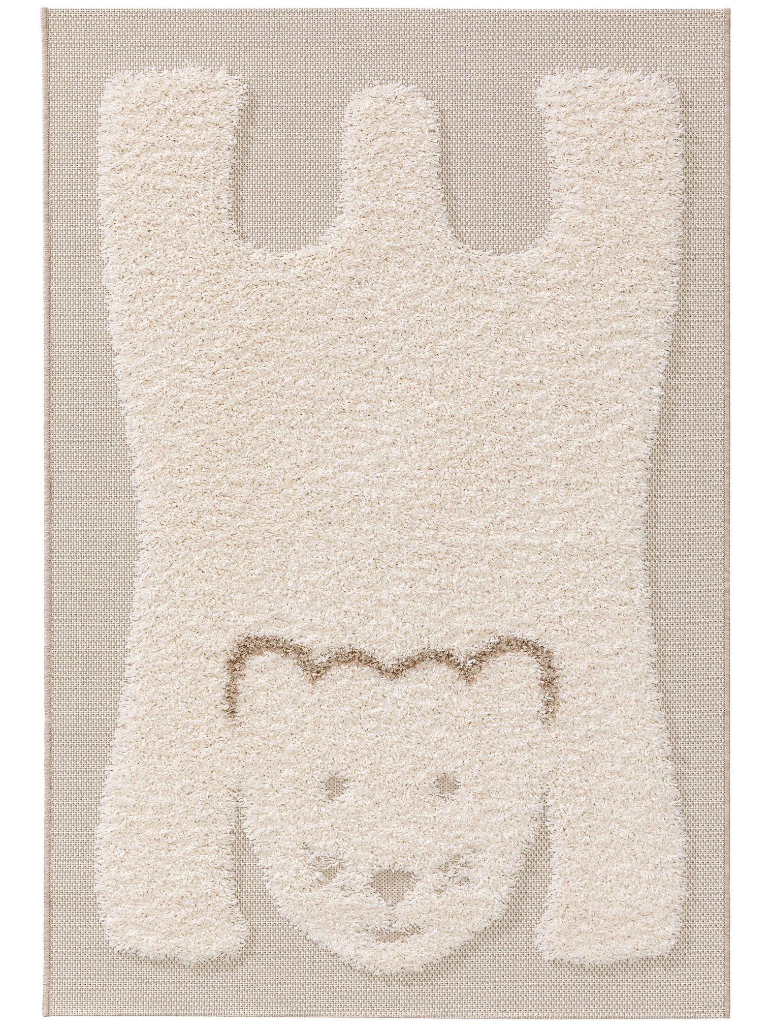 Teppich aus 100% Polypropylen in Beige mit 21 bis 30 mm hohem Flor von Lytte