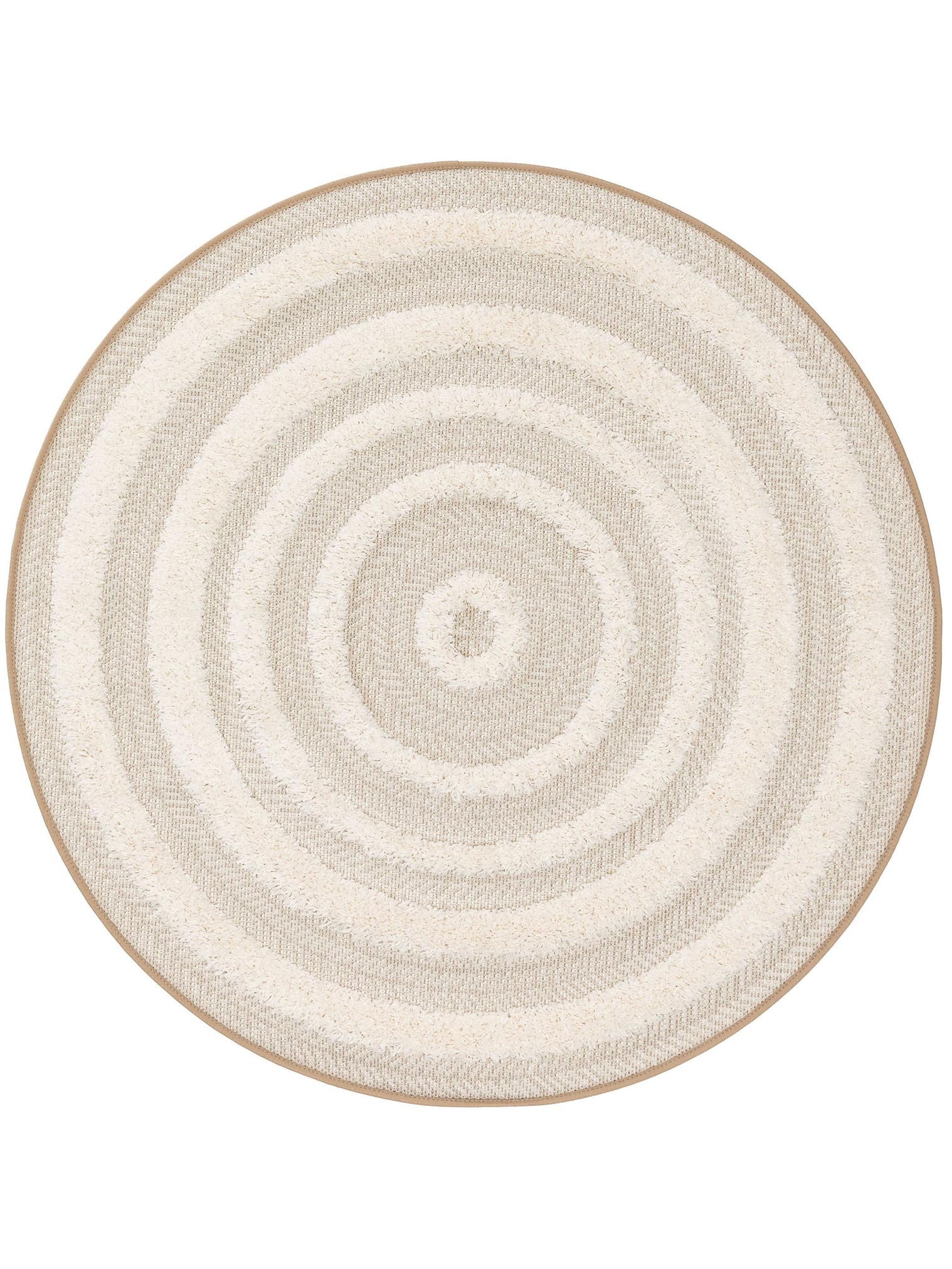 Teppich aus 100% Polypropylen in Beige mit 21 bis 30 mm hohem Flor von Lytte