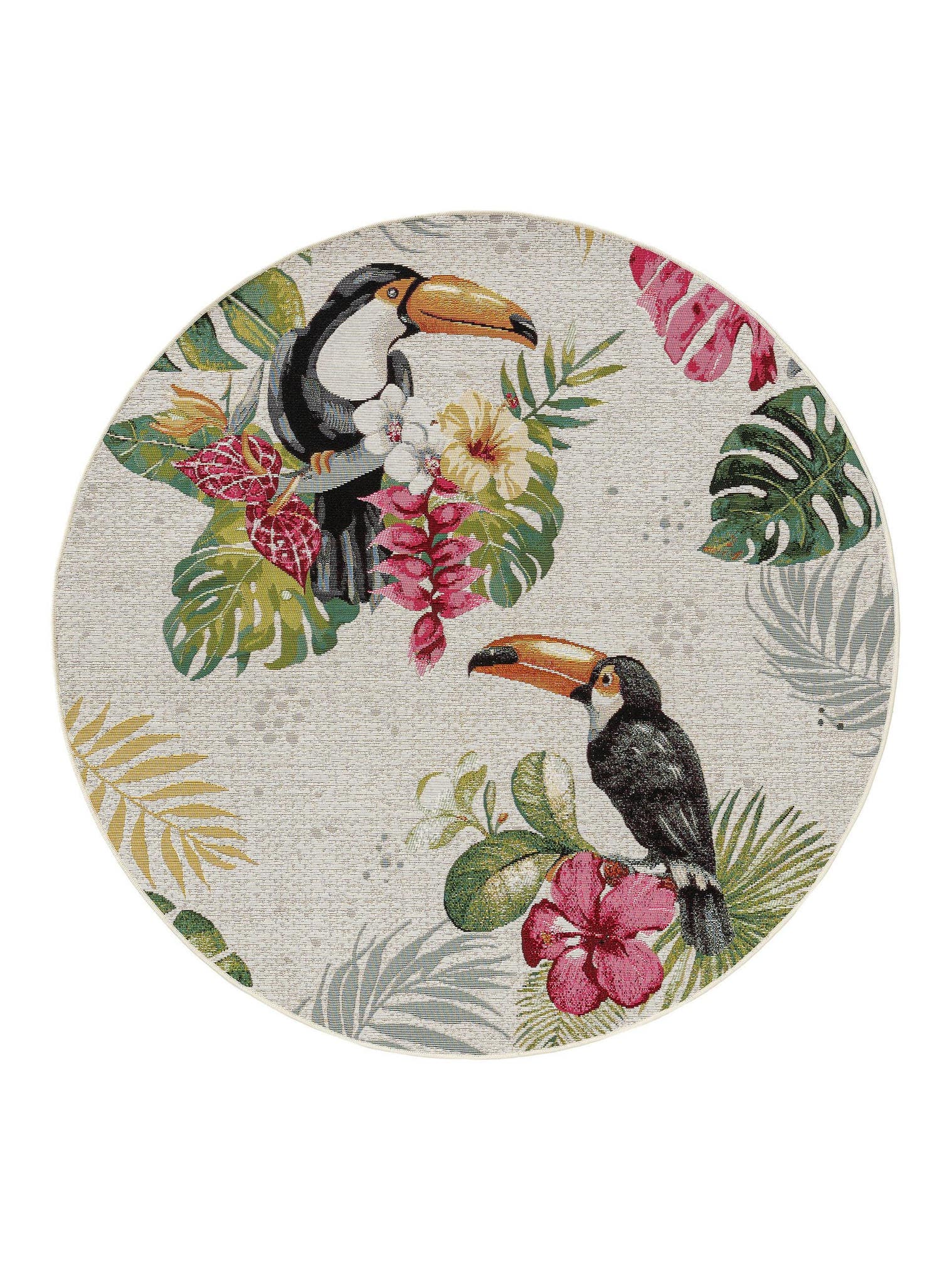 Teppich aus 76% Polypropylen, 23% Polyester, 1% Latex in Multicolor mit bis 5 mm hohem Flor von benuta Nest