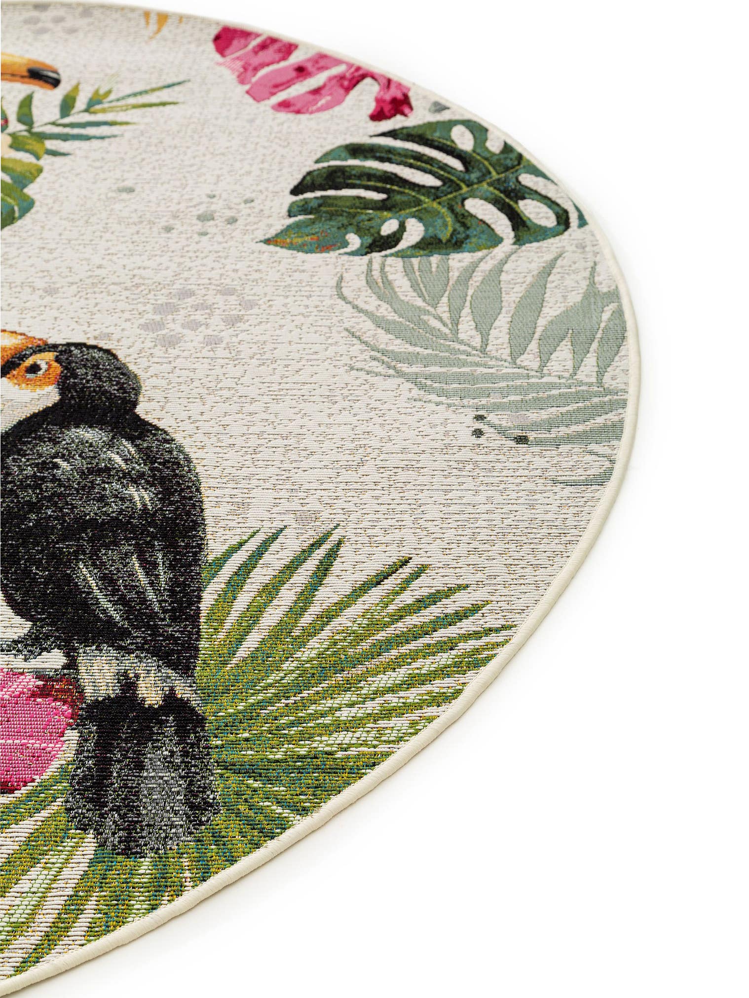 Teppich aus 76% Polypropylen, 23% Polyester, 1% Latex in Multicolor mit bis 5 mm hohem Flor von benuta Nest