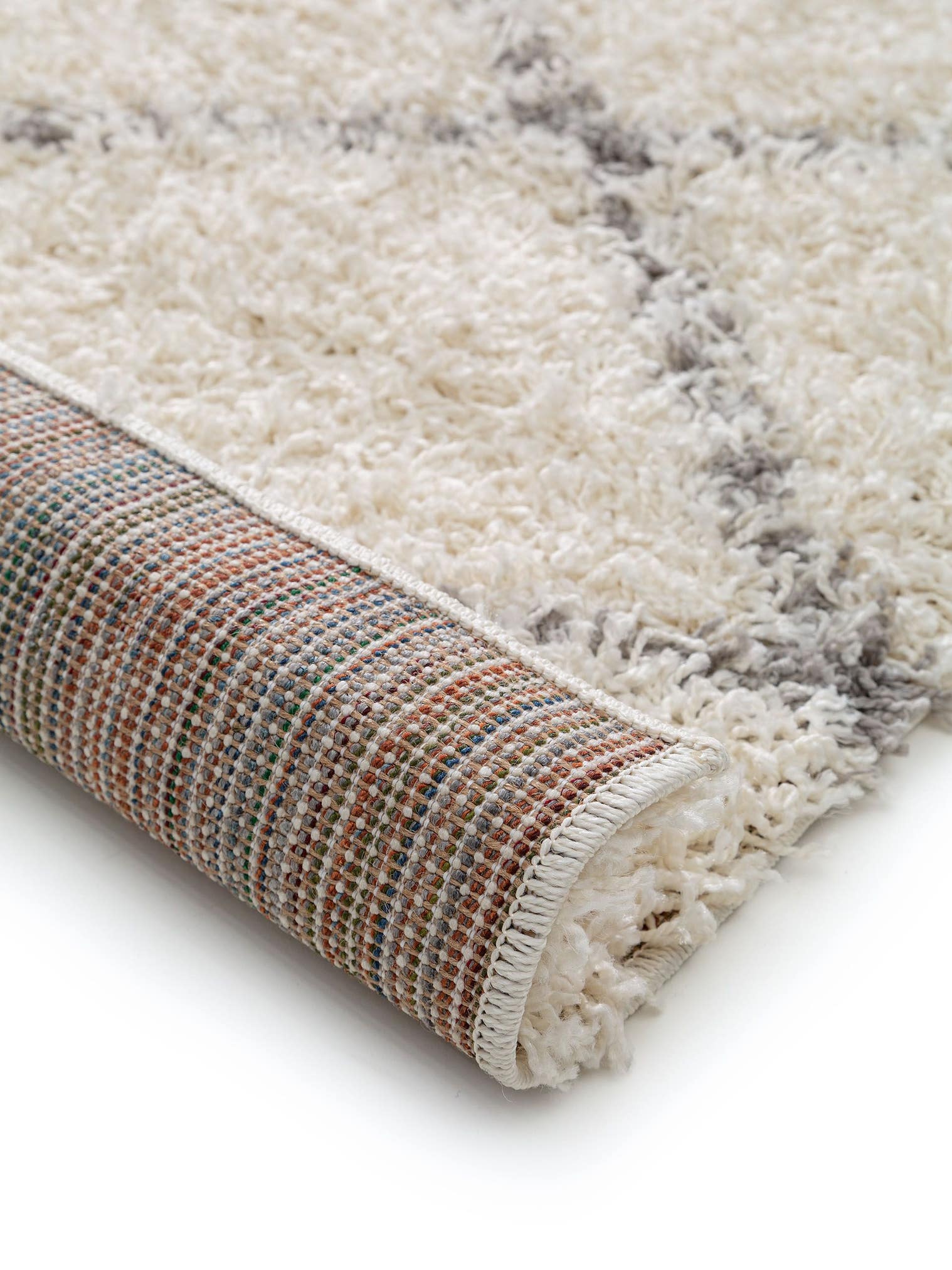 Tapijt van 100% Polypropyleen in Beige met een 31 - 40 mm hoge pool van benuta Pop