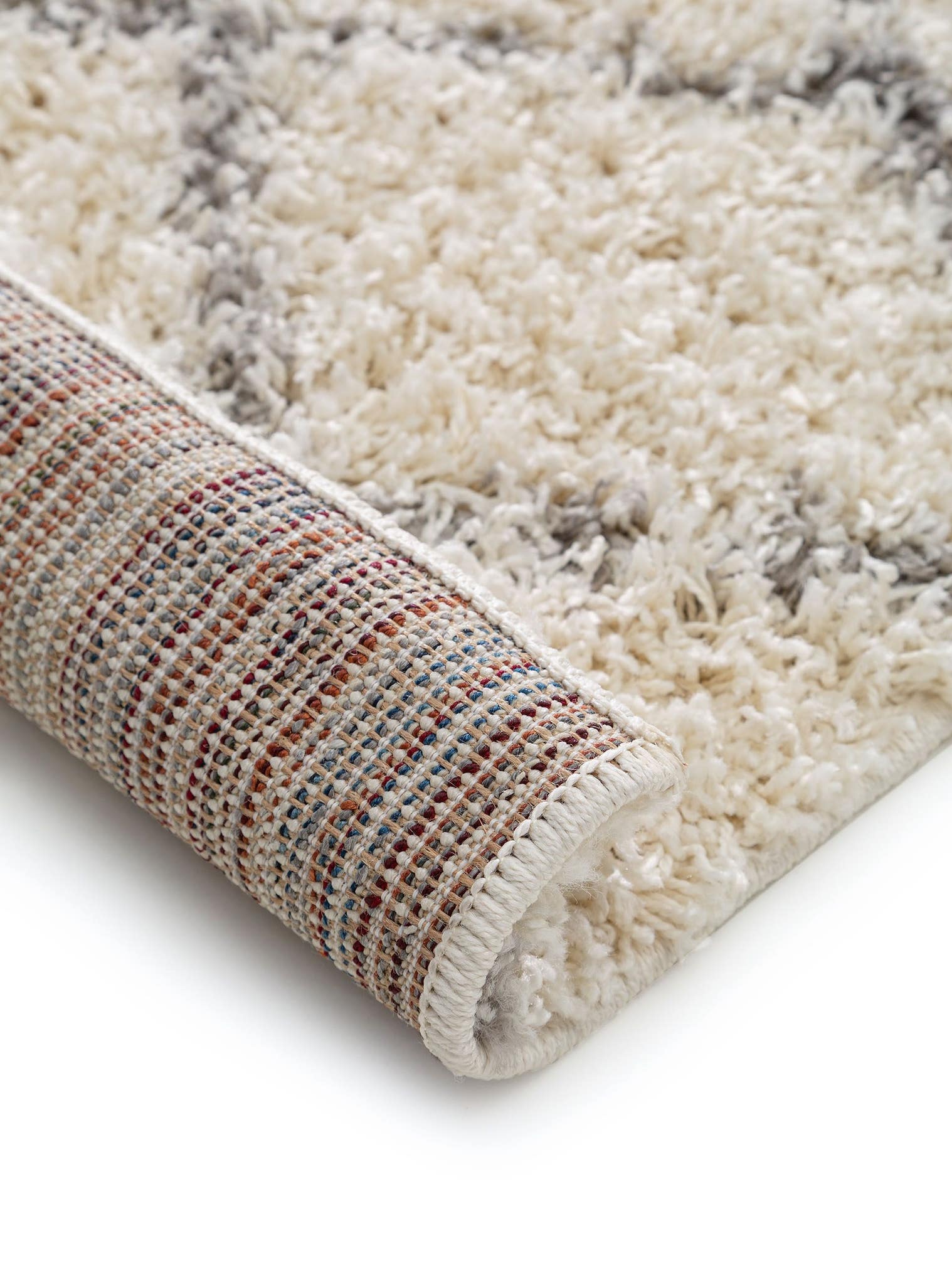 Tapijt van 100% Polypropyleen in Beige met een 31 - 40 mm hoge pool van benuta Pop