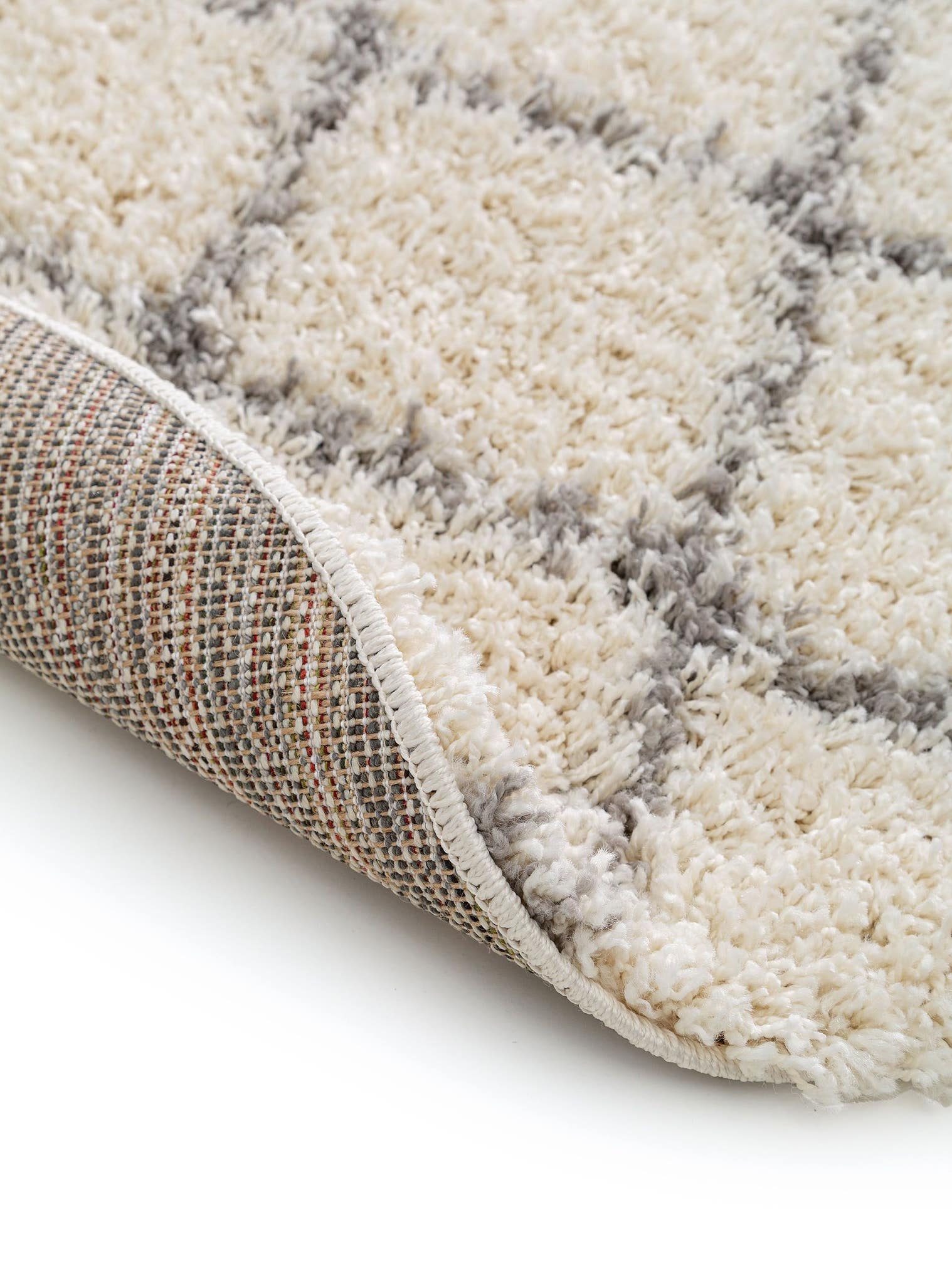 Tapijt van 100% Polypropyleen in Beige met een 31 - 40 mm hoge pool van benuta Pop