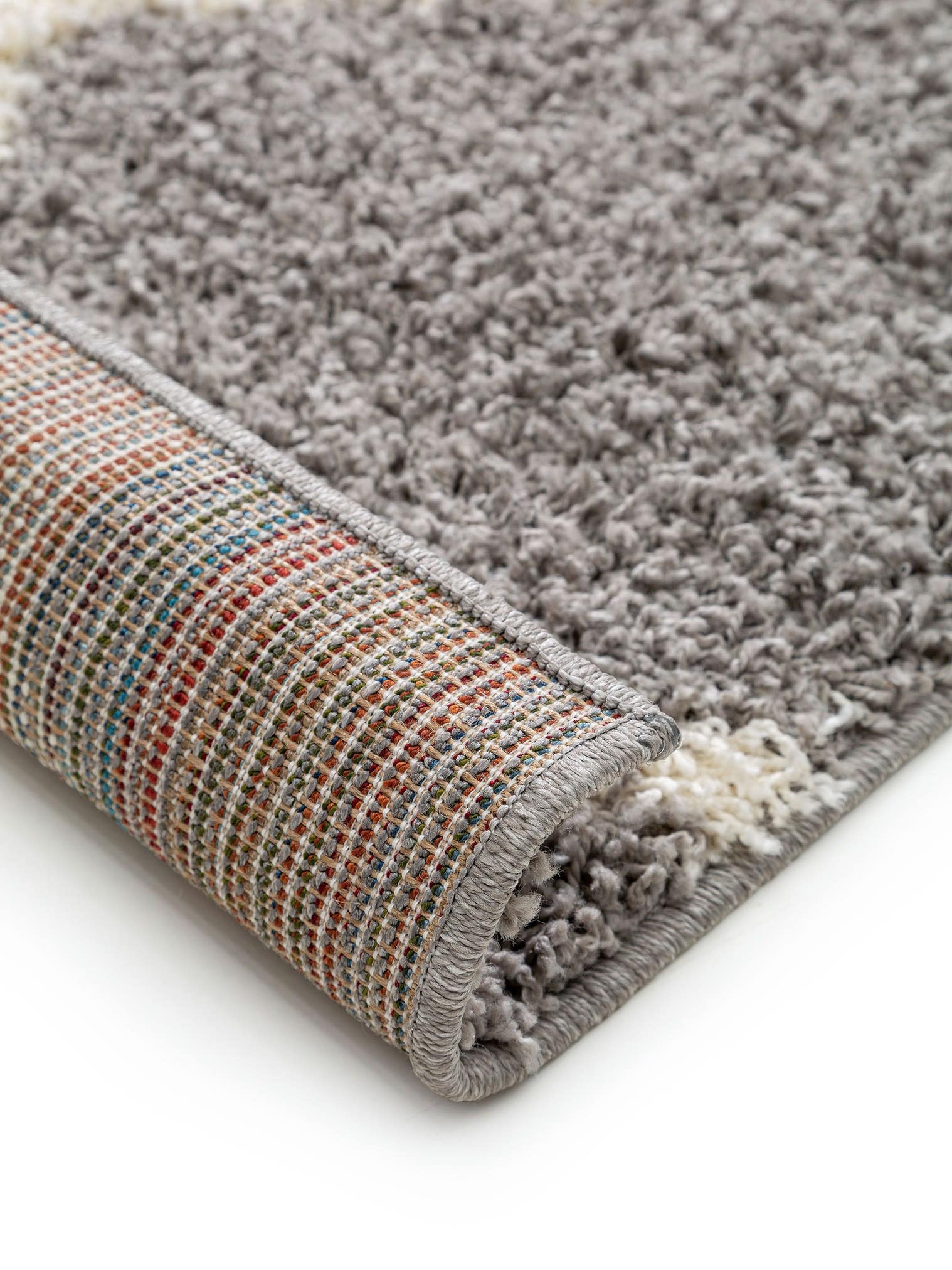 Teppich aus 100% Polypropylen in Grau mit 31 bis 40 mm hohem Flor von benuta Pop