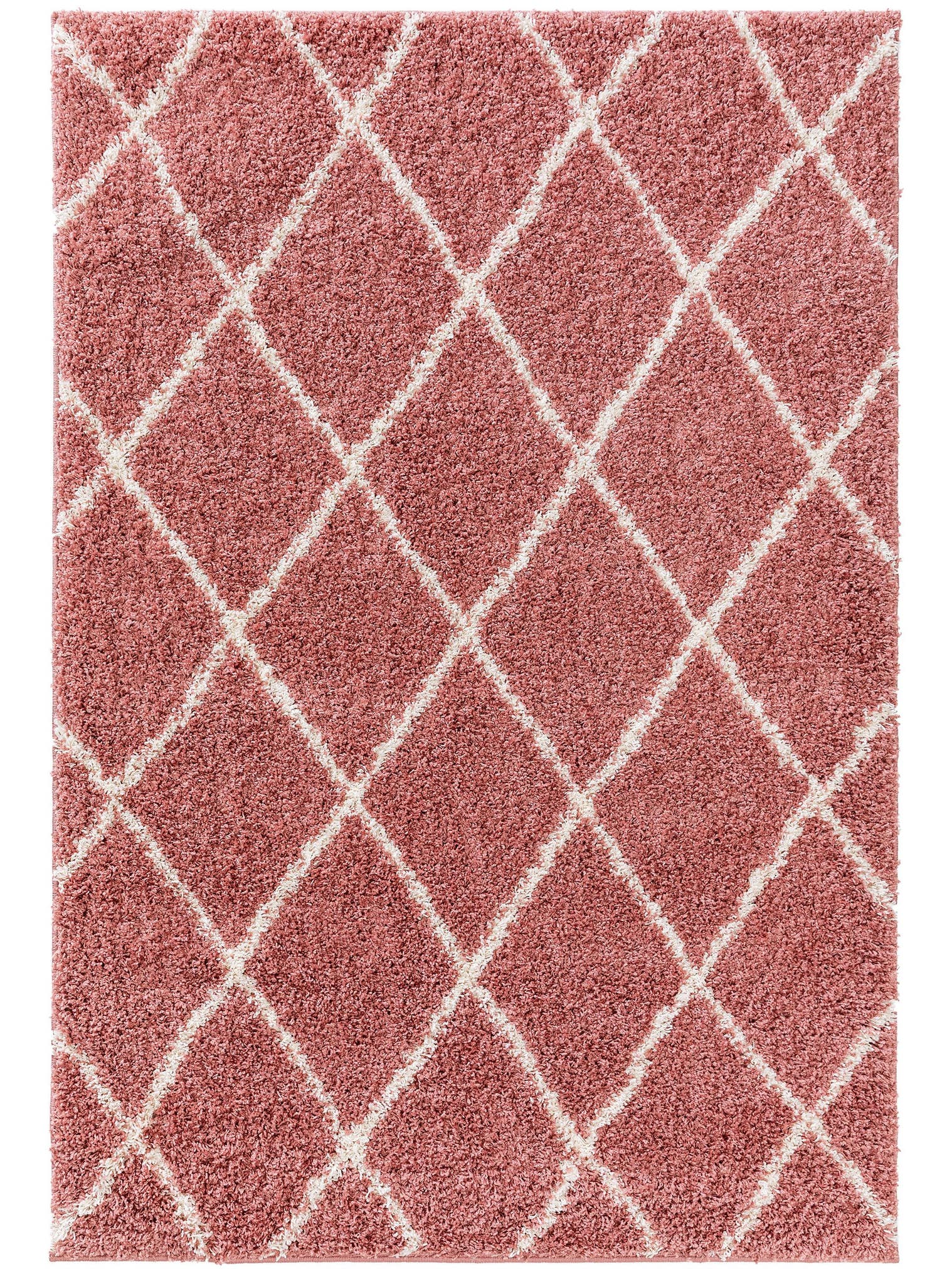 Teppich aus 100% Polypropylen in Rosa mit 31 bis 40 mm hohem Flor von benuta Pop
