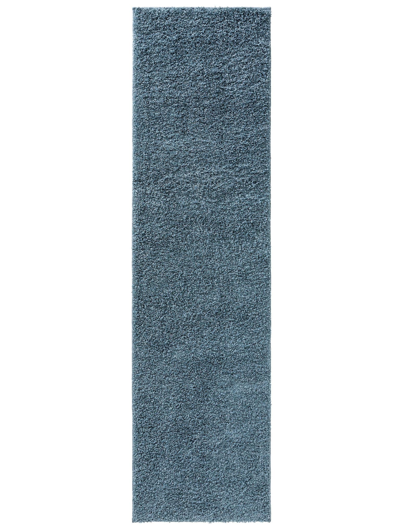 Teppich aus 100% Polypropylen in Blau mit 31 bis 40 mm hohem Flor von benuta Basic
