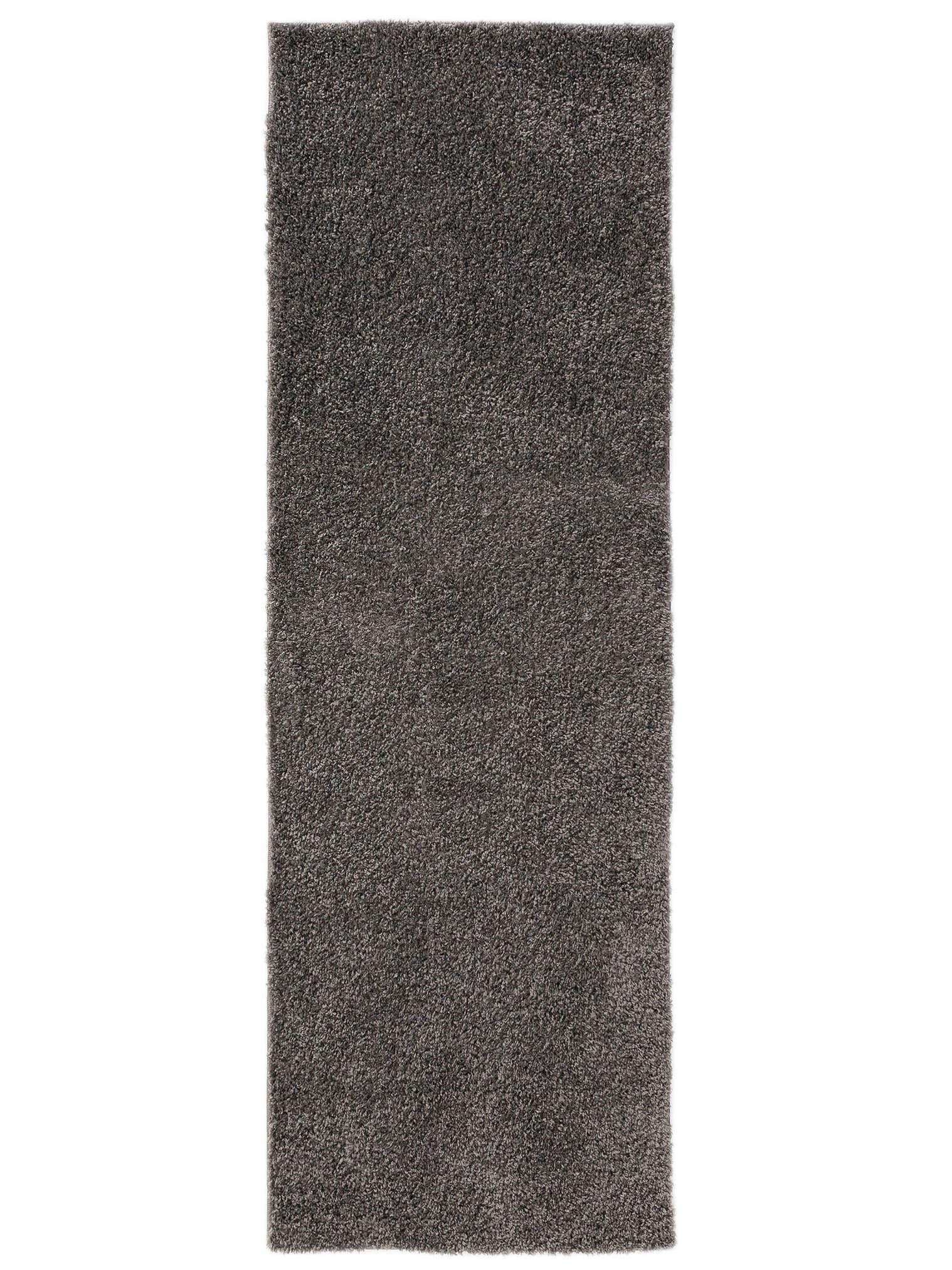 Teppich aus 100% Polypropylen in Grau mit 31 bis 40 mm hohem Flor von benuta Basic