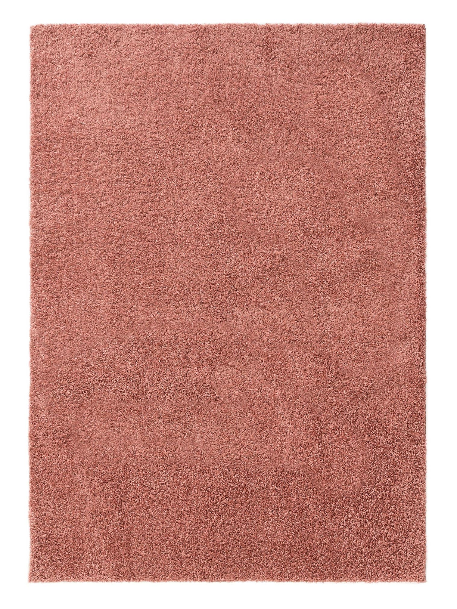 Teppich aus 100% Polypropylen in Rosa mit 31 bis 40 mm hohem Flor von benuta Basic