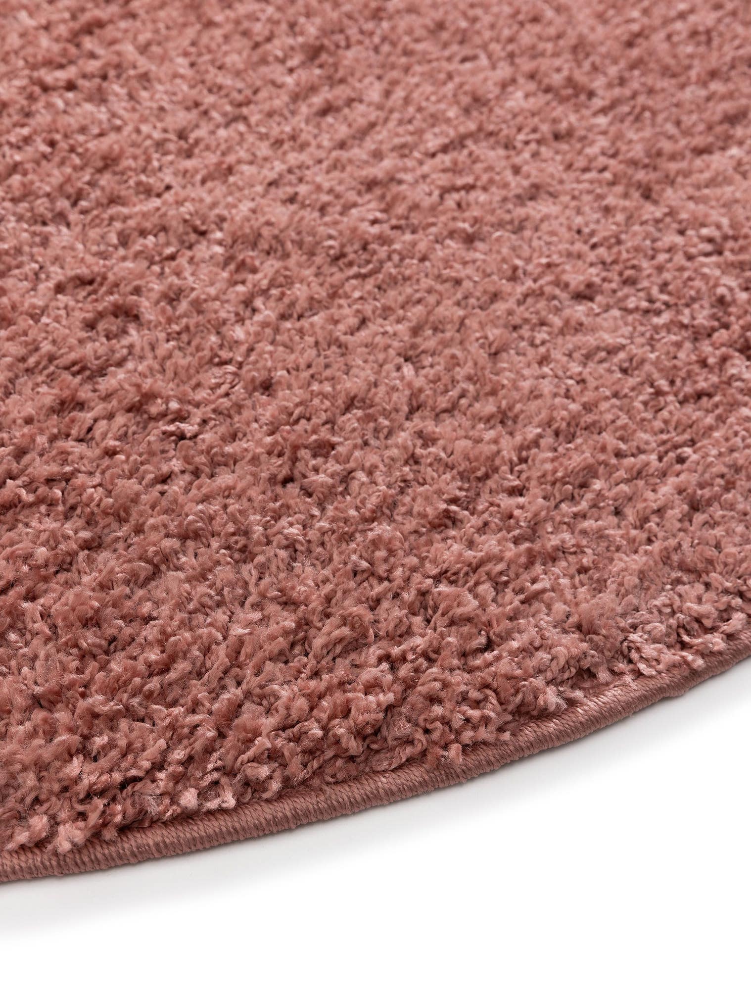 Teppich aus 100% Polypropylen in Rosa mit 31 bis 40 mm hohem Flor von benuta Basic