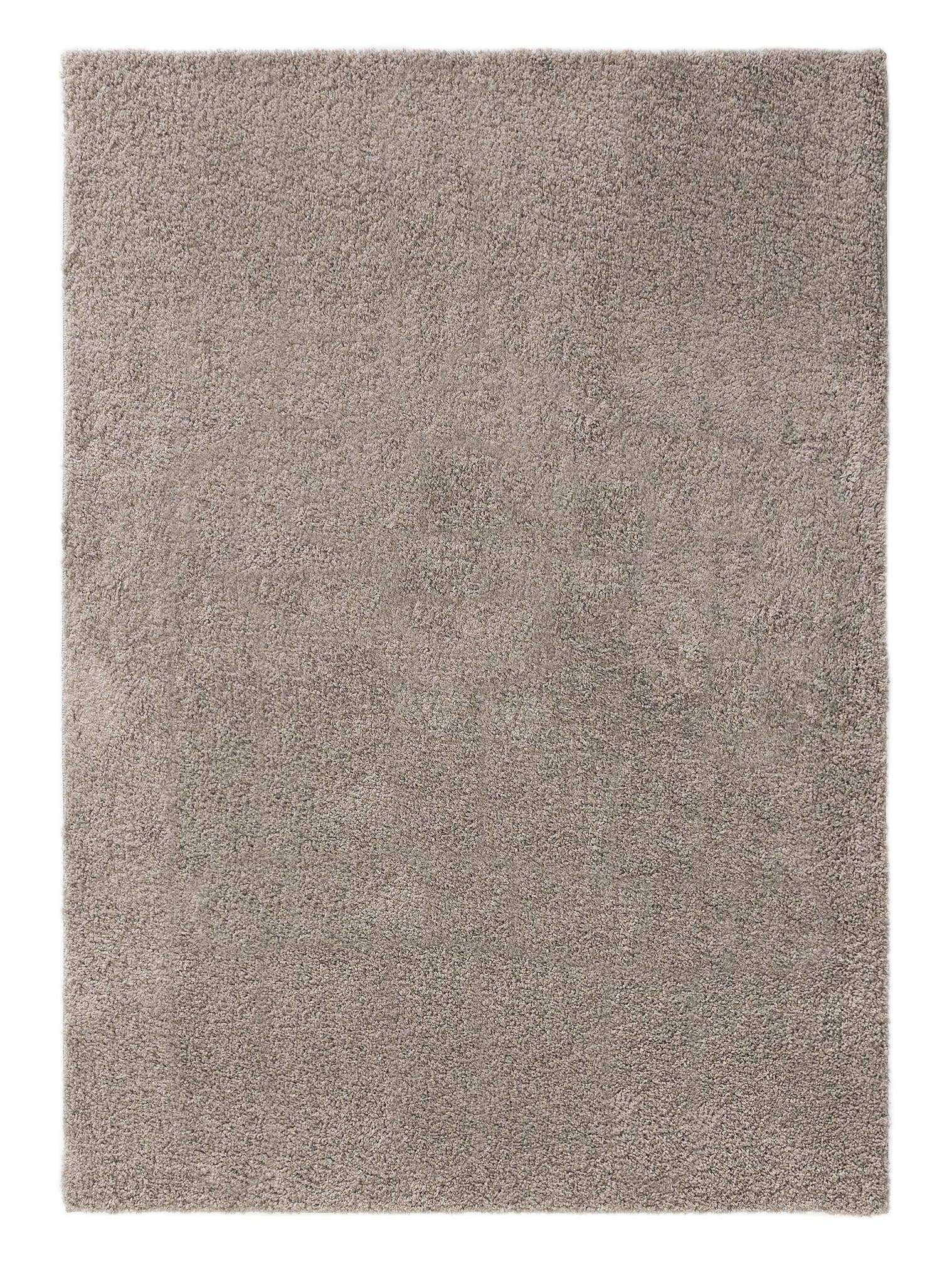 Teppich aus 100% Polypropylen in Grau mit 31 bis 40 mm hohem Flor von benuta Basic