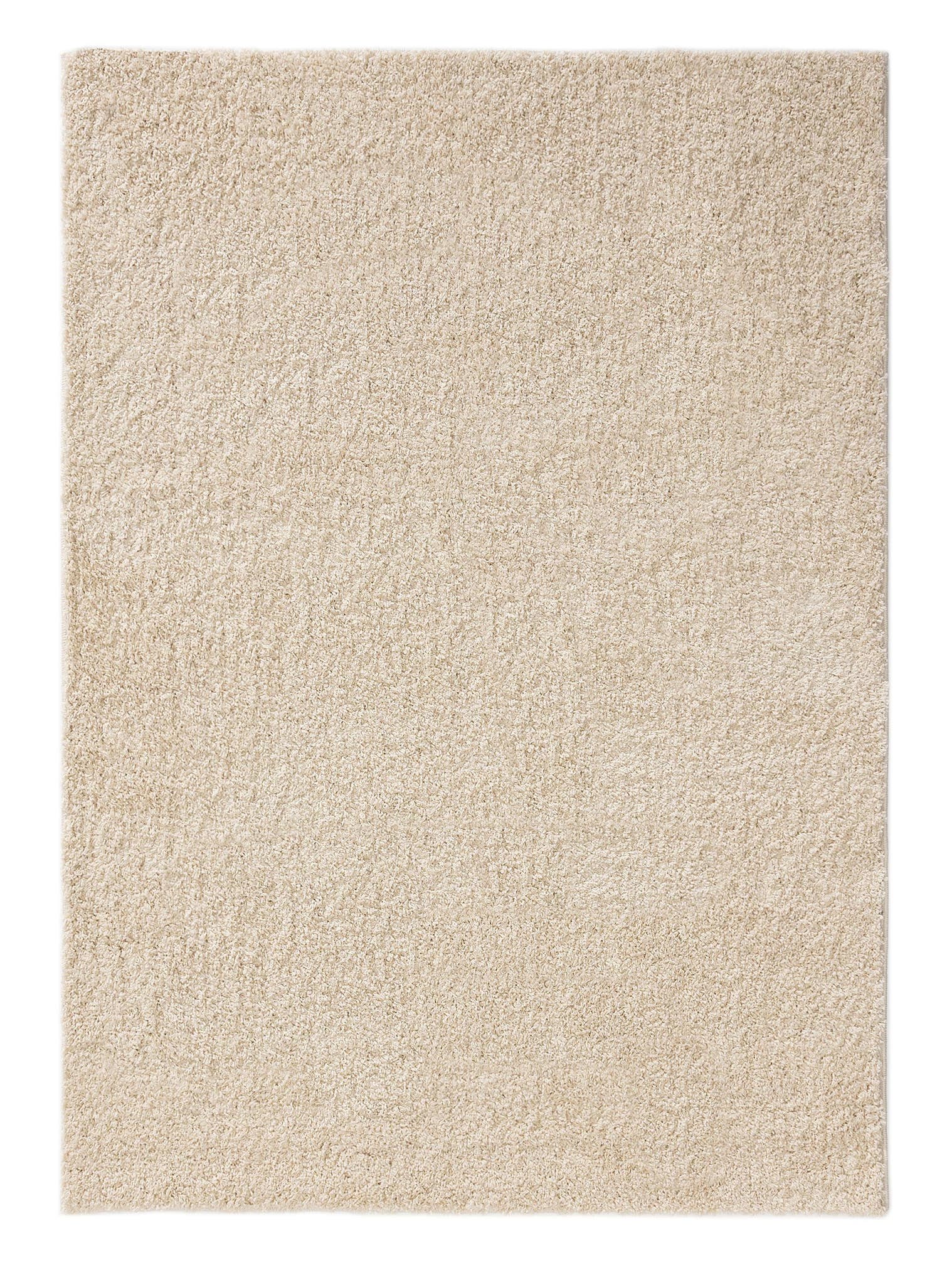 Teppich aus 100% Polypropylen in Beige mit 31 bis 40 mm hohem Flor von benuta Basic