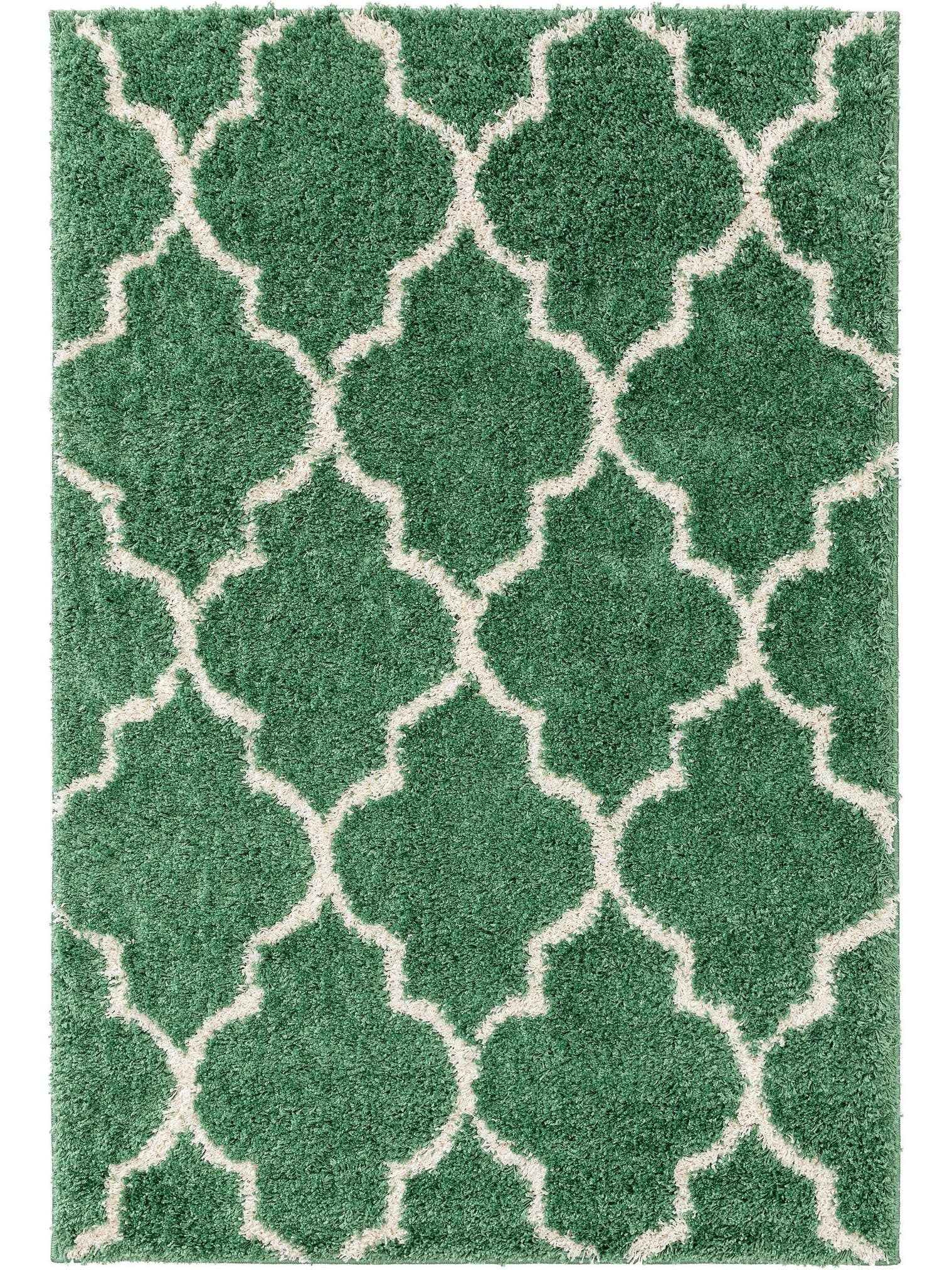 Tappeto di 100% Polipropilene in Verde con pelo alto 31 - 40 mm da benuta Pop