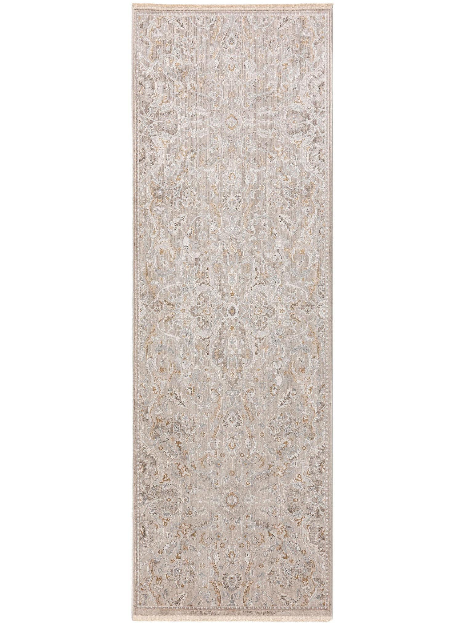 Alfombra de 65% Viskose, 35% Polyester en Beige con un pelo de {{Placeholder_Pile Height}} de altura de benuta Nest
