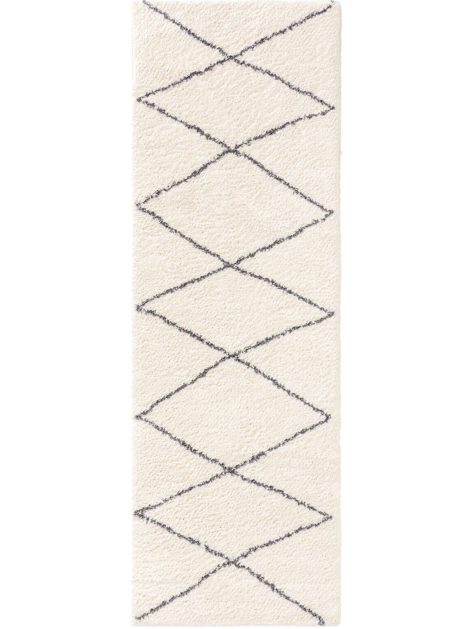 Tapijt van 100% Polyester (microfiber) in Beige met een 21 - 30 mm hoge pool van benuta Nest