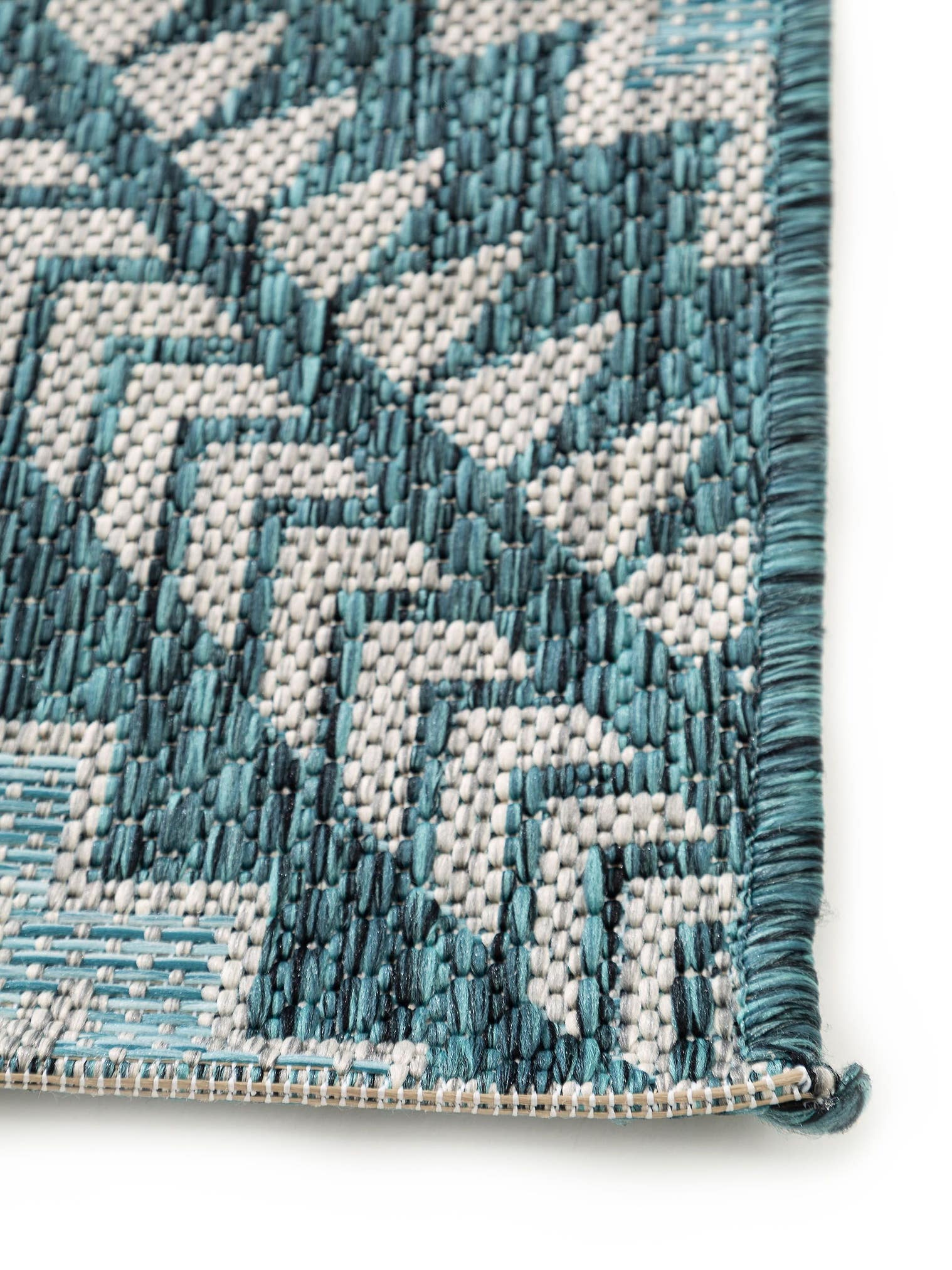 Rug made of 100% Polypropylene in Blue with a 1- 5 mm high pile by benuta Nest