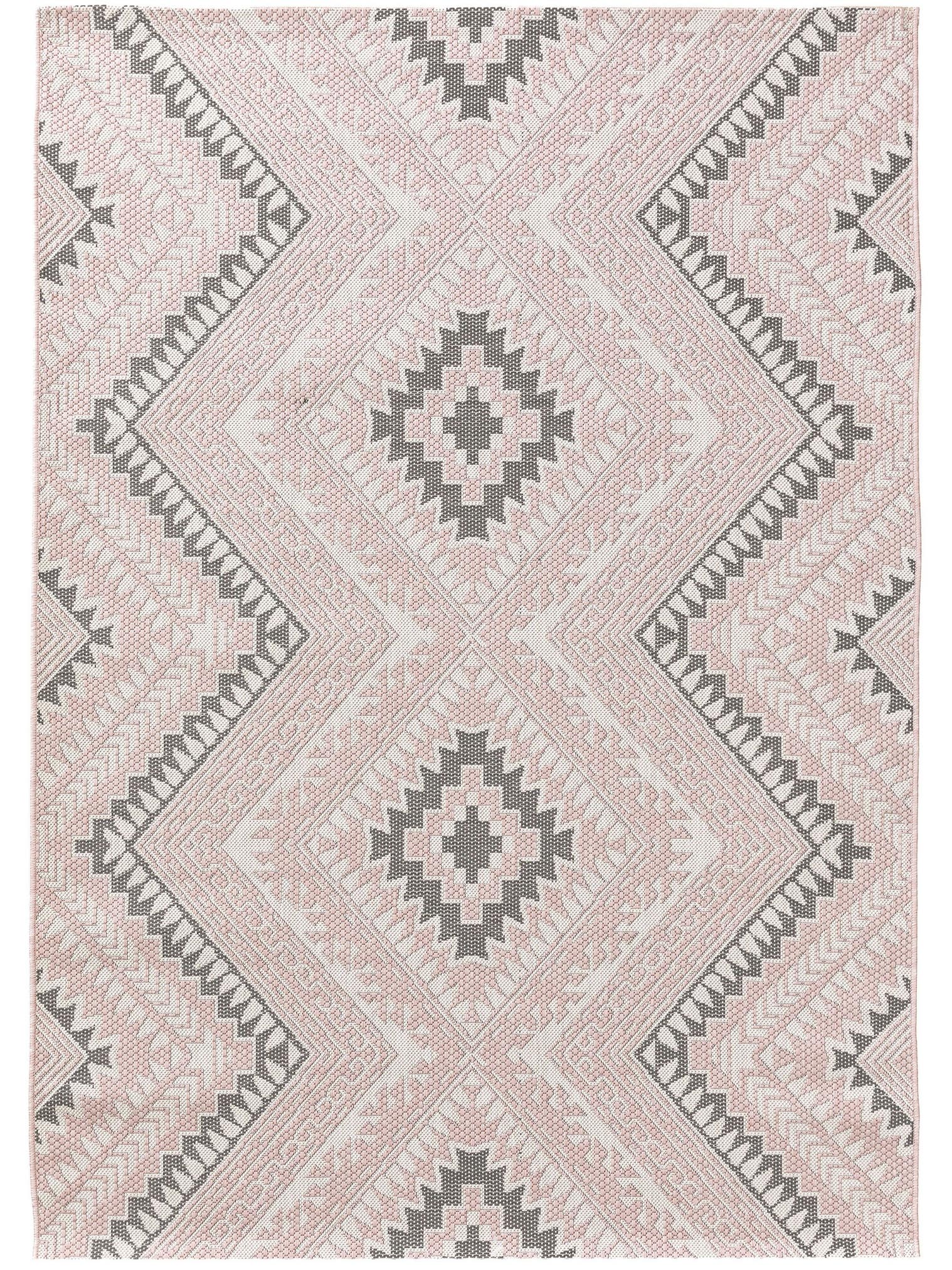Rug made of 100% Polypropylene in Pink with a 1- 5 mm high pile by benuta Nest