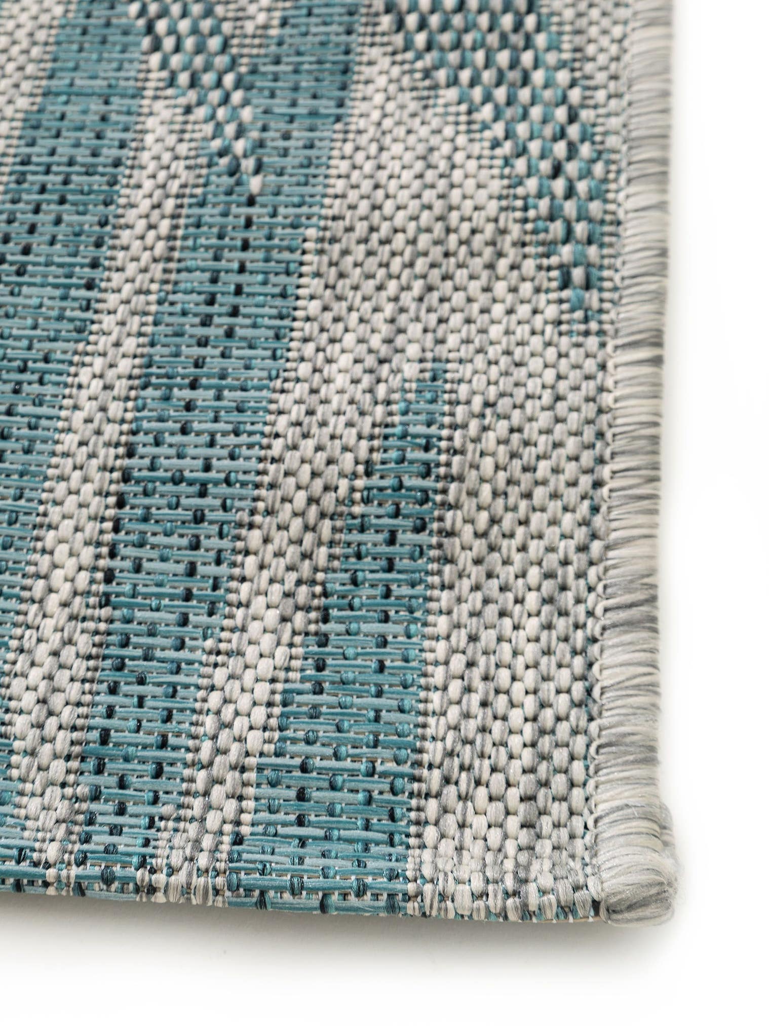 Tapete de 100% polipropileno em Azul com pelo de até 5 mm de altura da benuta Nest
