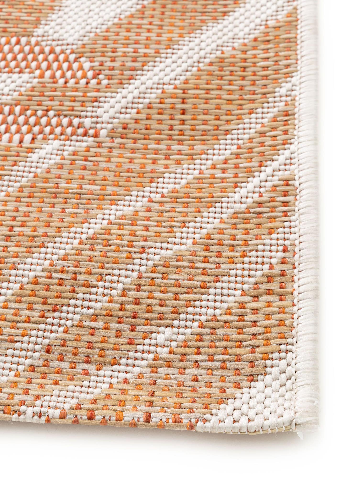Matta av 100% Polypropylen i Orange med 1- 5 mm hög lugg från benuta Nest
