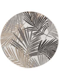 In- & Outdoor-Teppich rund Cleo Schwarz