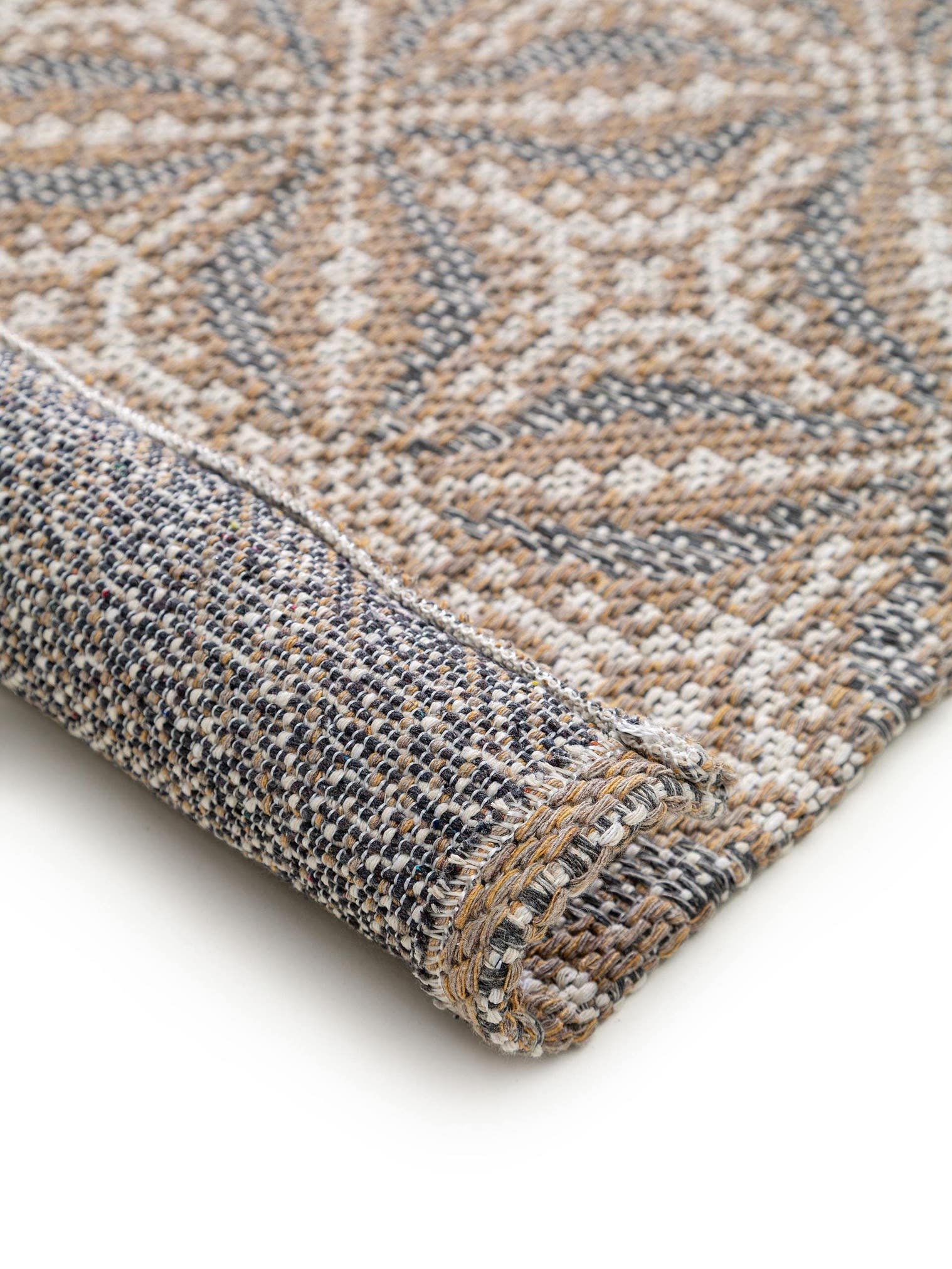 Teppich aus 100% Baumwolle in Beige mit bis 5 mm hohem Flor von benuta Nest