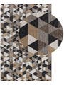 Tappeto di cotone Cooper Beige/Nero