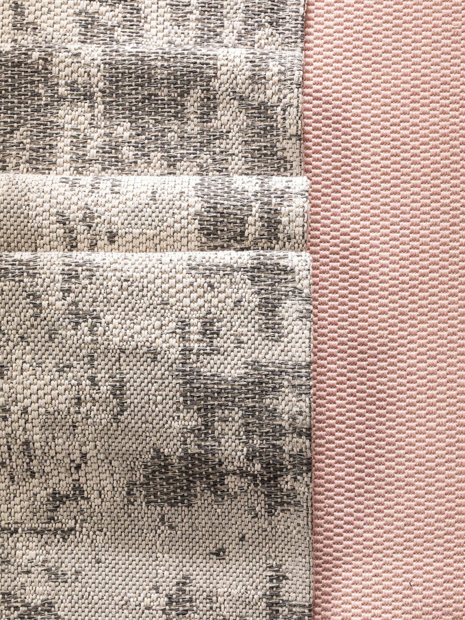 Teppich aus 100% Baumwolle in Grau mit bis 5 mm hohem Flor von benuta Nest