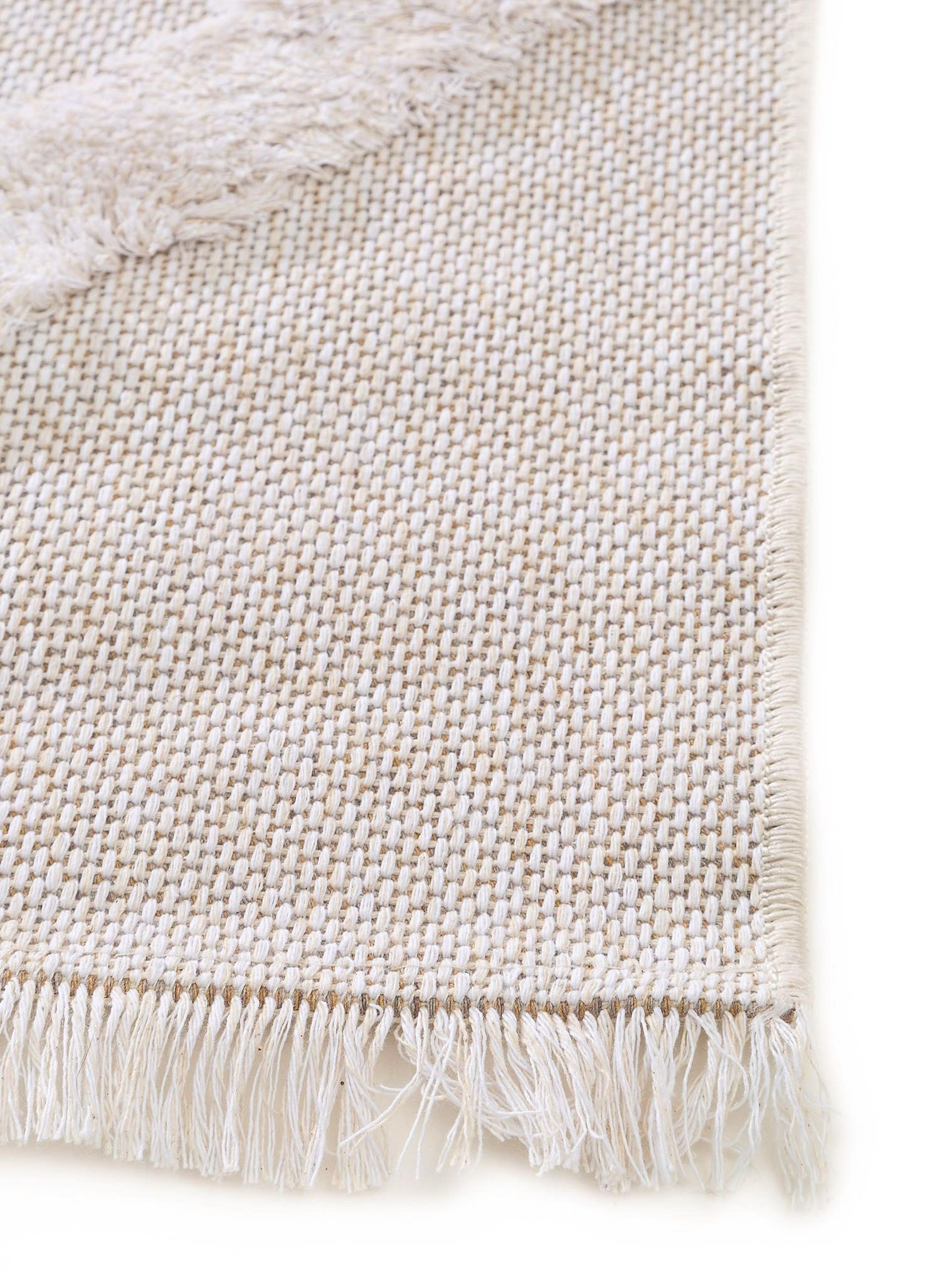Teppich aus 100% Baumwolle in Beige mit 11 bis 20 mm hohem Flor von benuta Pop
