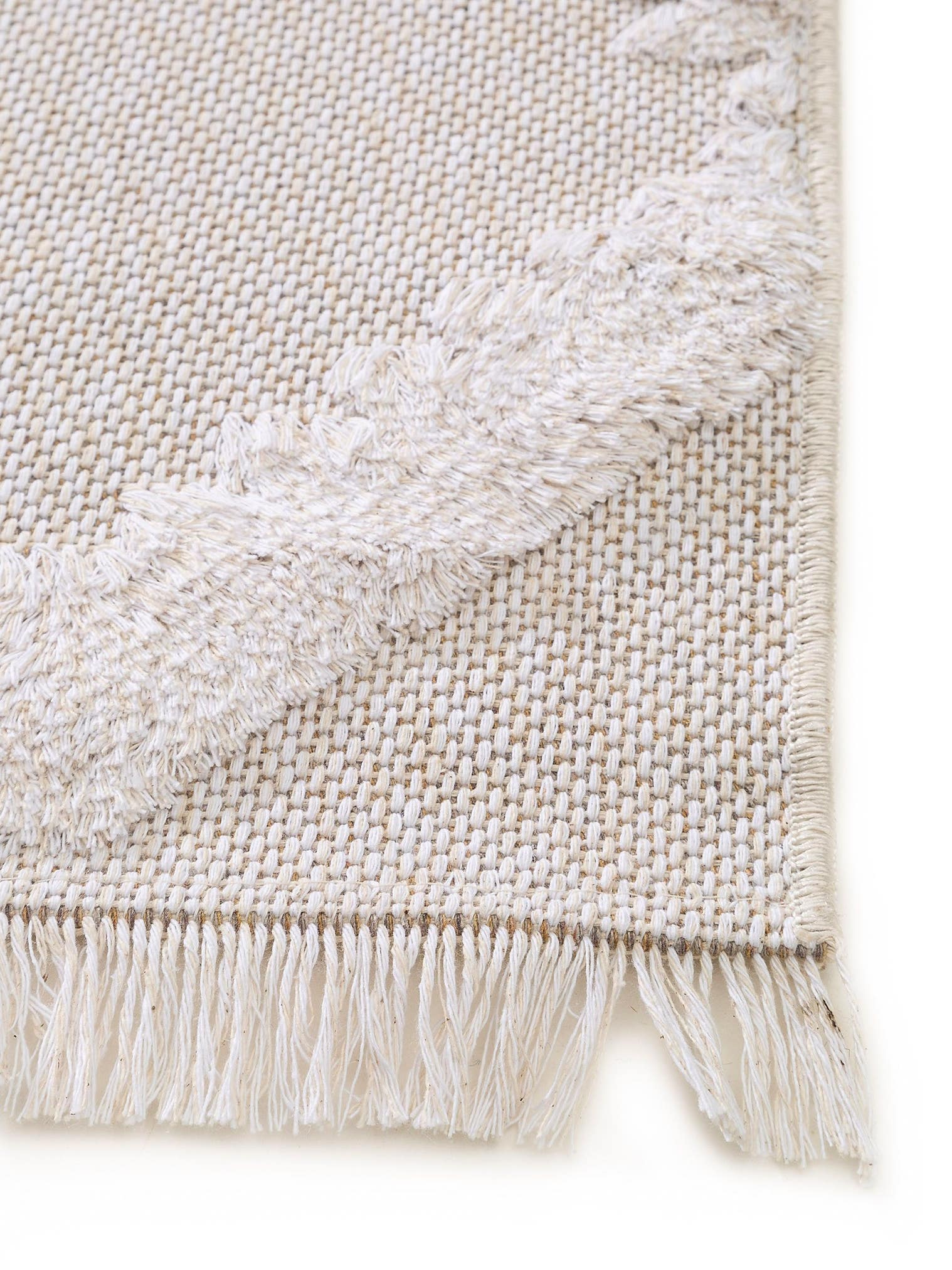 Teppich aus 100% Baumwolle in Beige mit 11 bis 20 mm hohem Flor von benuta Pop