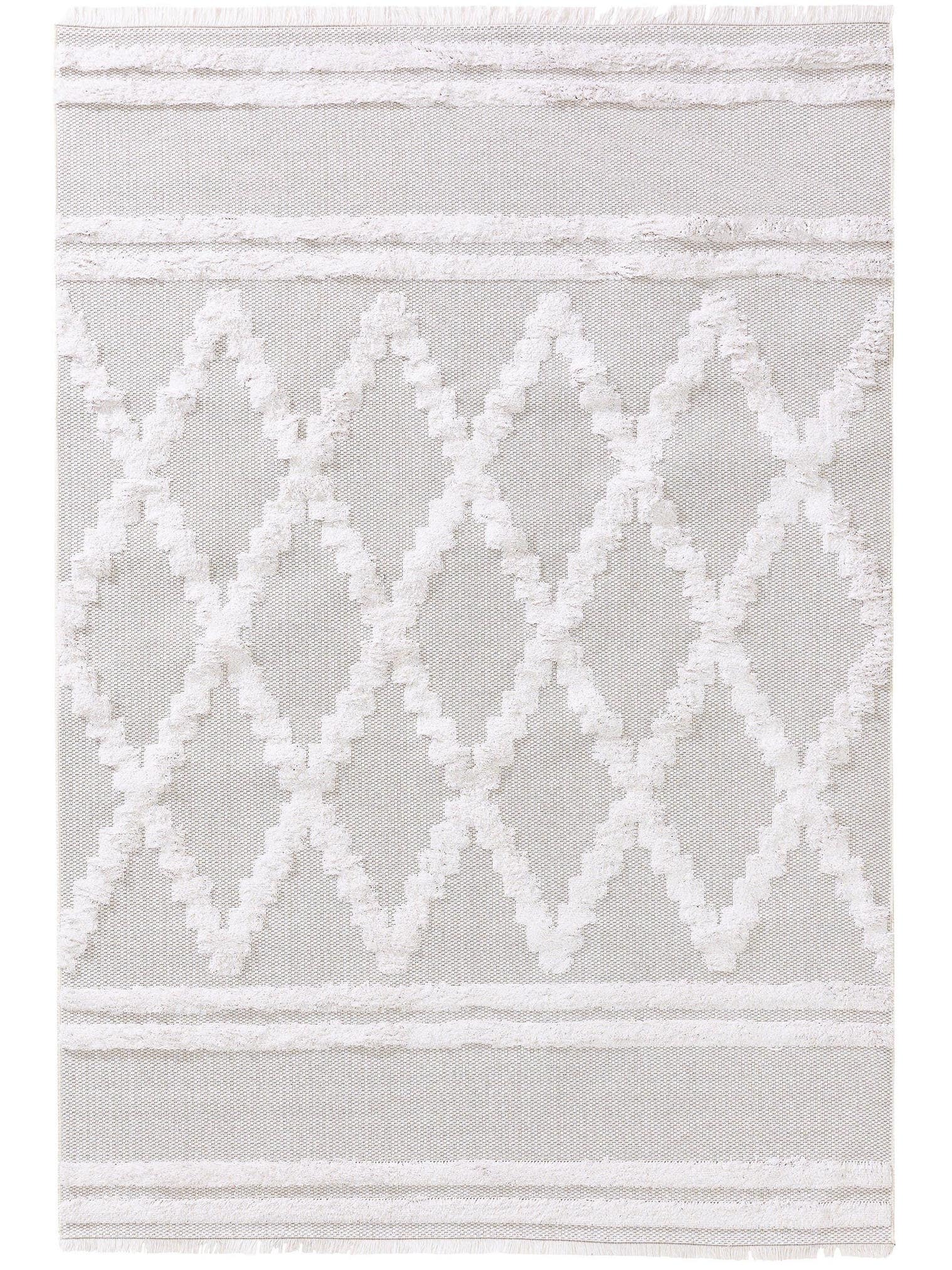 Tappeto di 100% Cotone in Beige con pelo alto 11 - 20 mm da benuta Pop