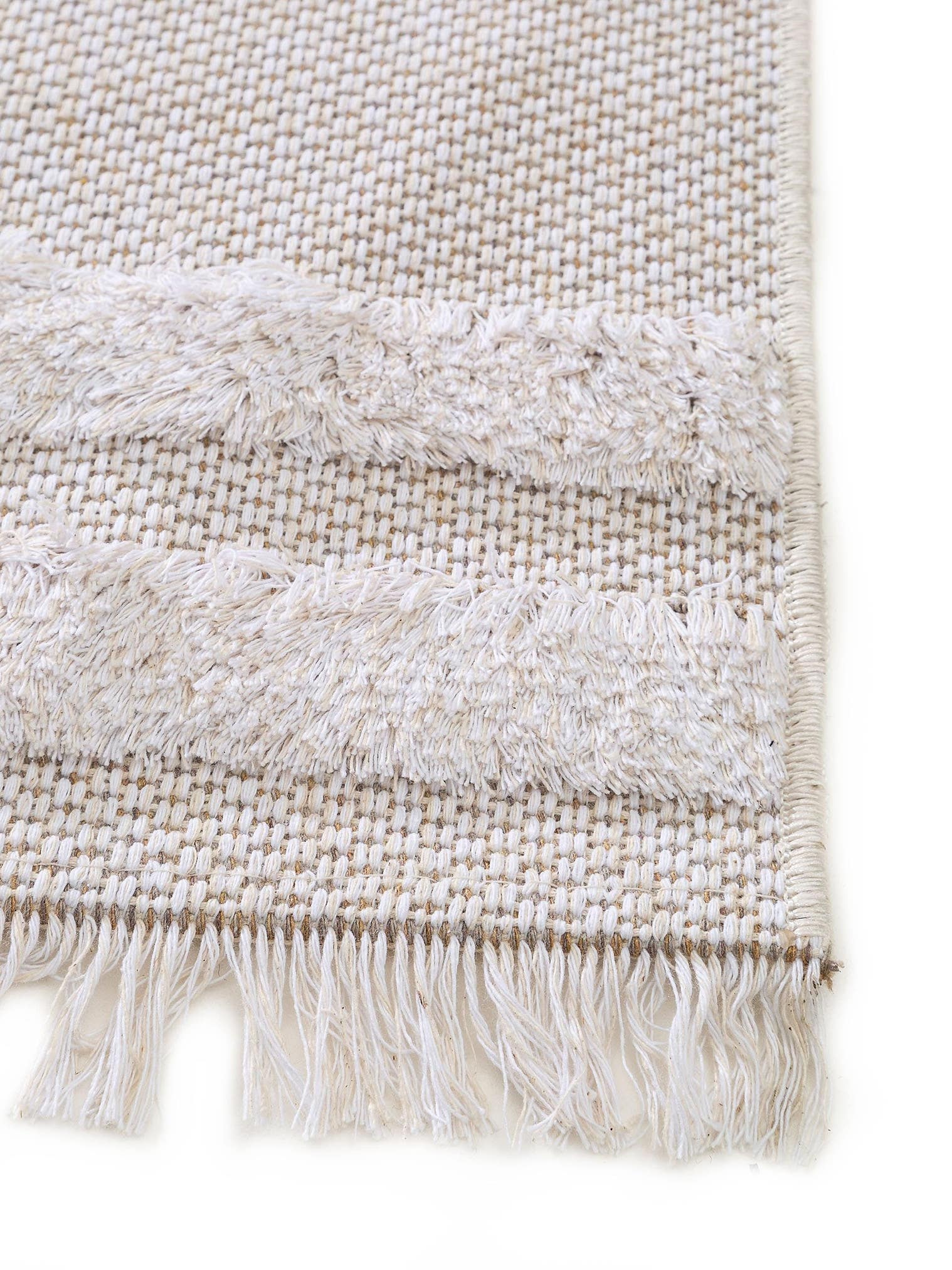 Tappeto di 100% Cotone in Beige con pelo alto 11 - 20 mm da benuta Pop