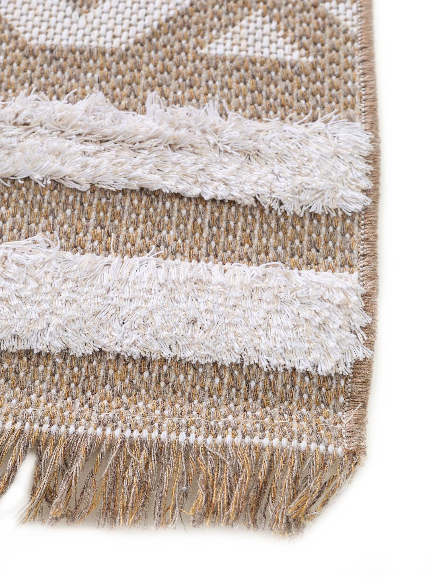 Teppich aus 100% Baumwolle in Taupe mit 11 bis 20 mm hohem Flor von benuta Pop