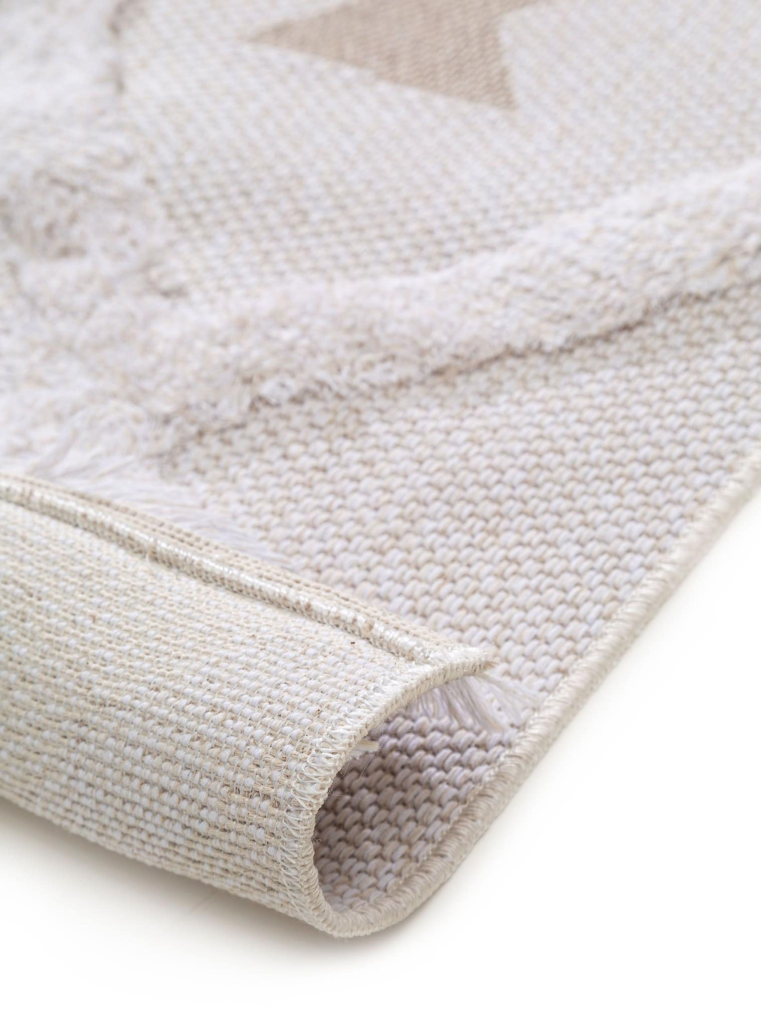 Tappeto di 100% Cotone in Beige con pelo alto 11 - 20 mm da benuta Pop