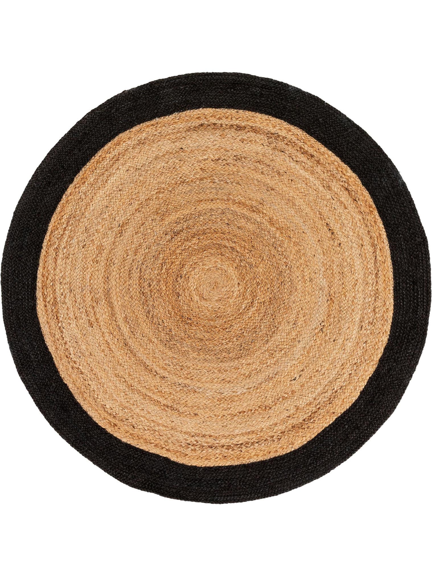 Teppich aus 100% Jute in Braun mit bis 5 mm hohem Flor von benuta Pure
