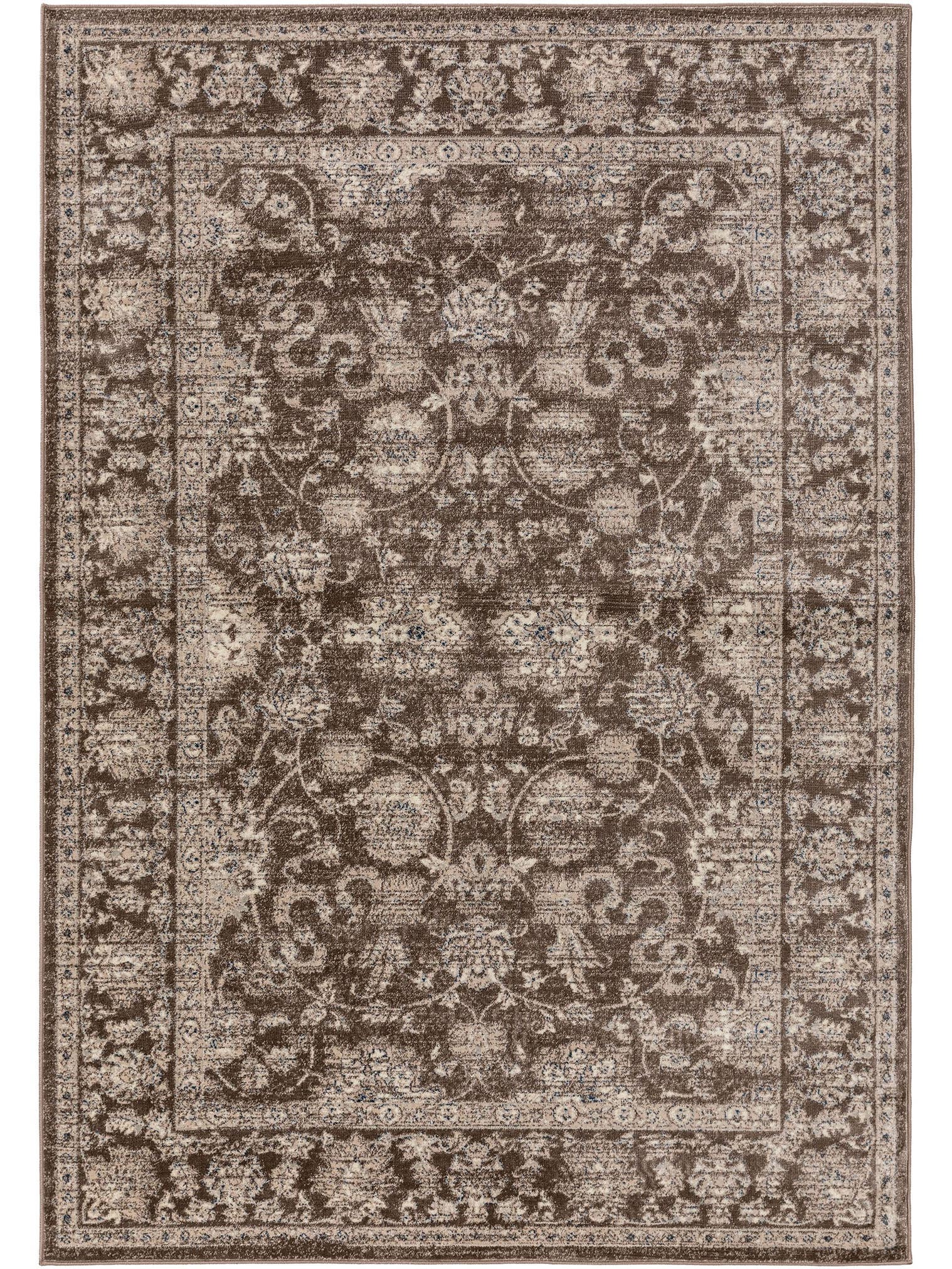 Matta av 100% Polypropylen i Beige med 6 - 10 mm hög lugg från benuta Nest