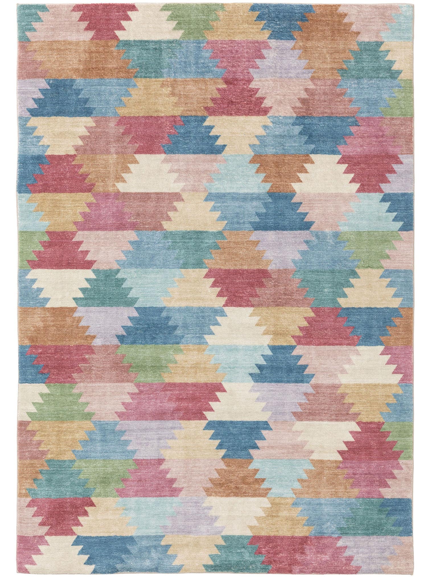Teppich aus 100% Polyester in Multicolor mit 6 bis 10 mm hohem Flor von benuta Pop
