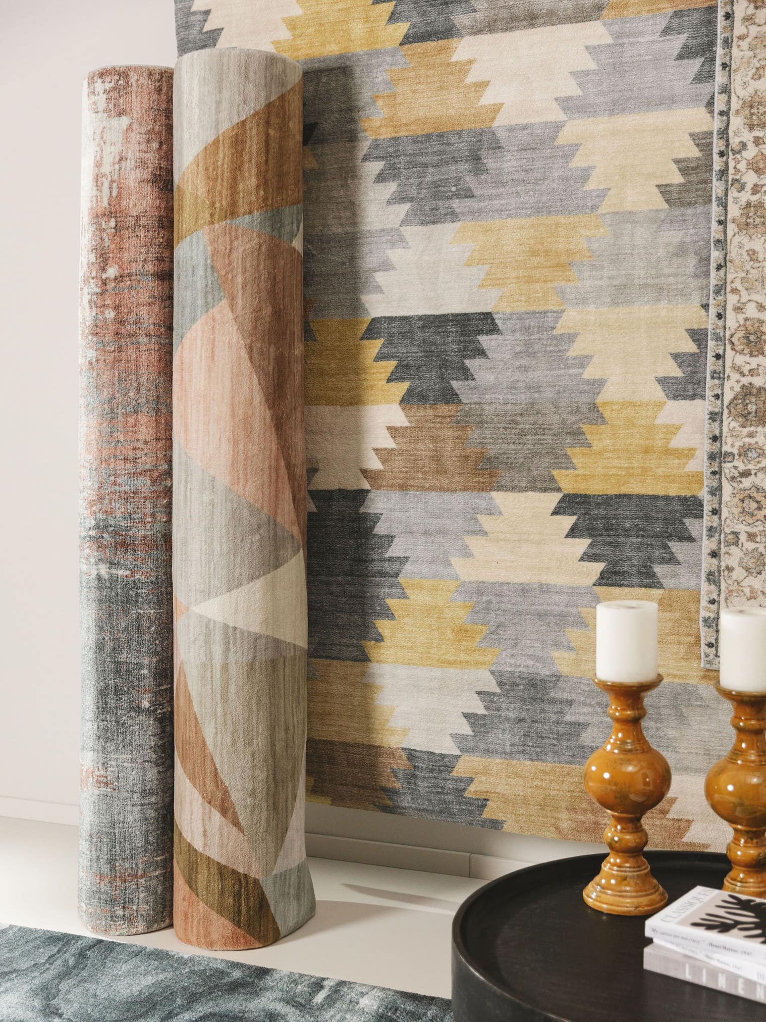 Tapis en 100% Polyester en Multicouleur avec une pile de 6 - 10 mm de hauteur de benuta Pop