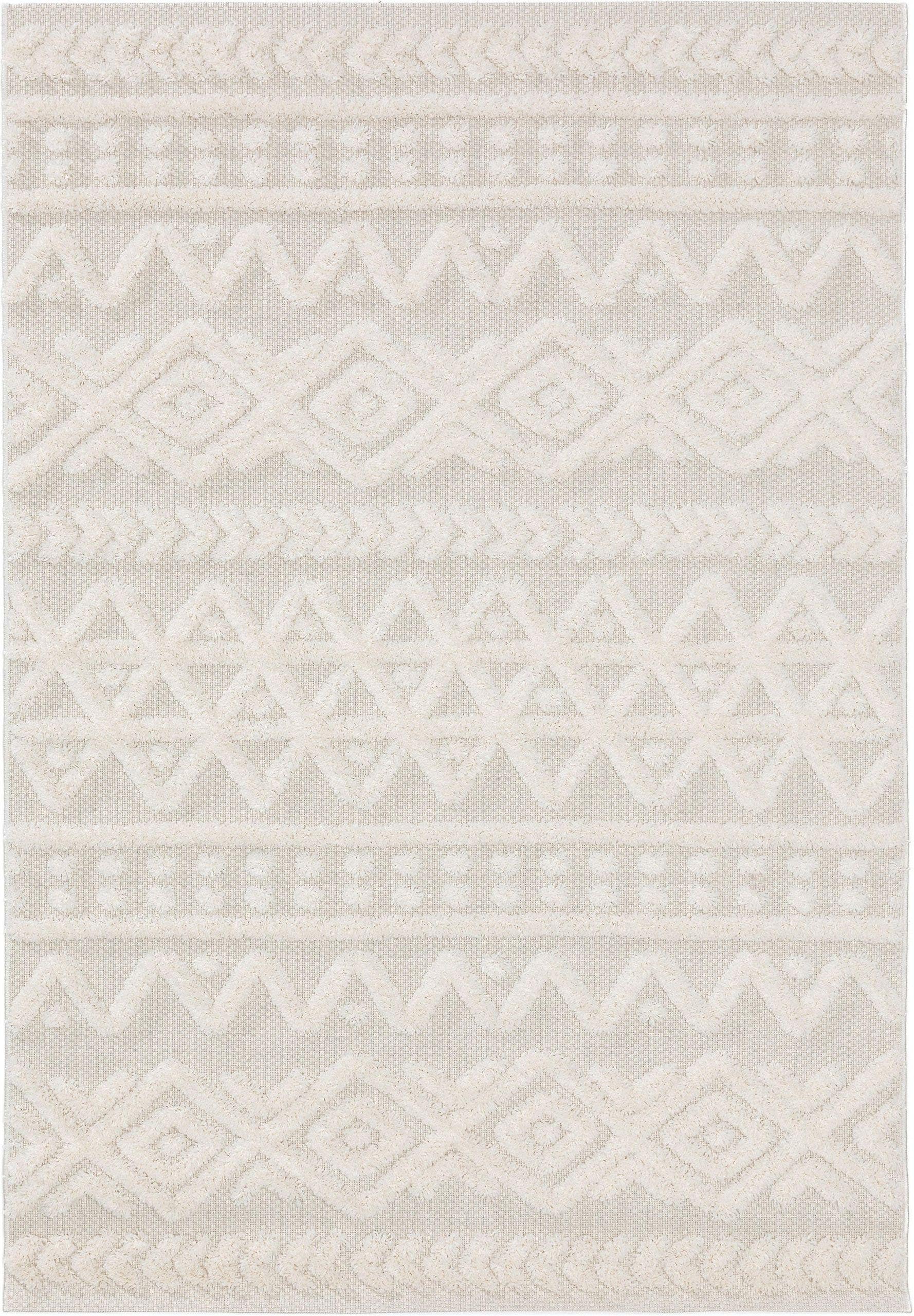 Tappeto di 100% Polipropilene in Beige con pelo alto 21 - 30 mm da benuta Pop