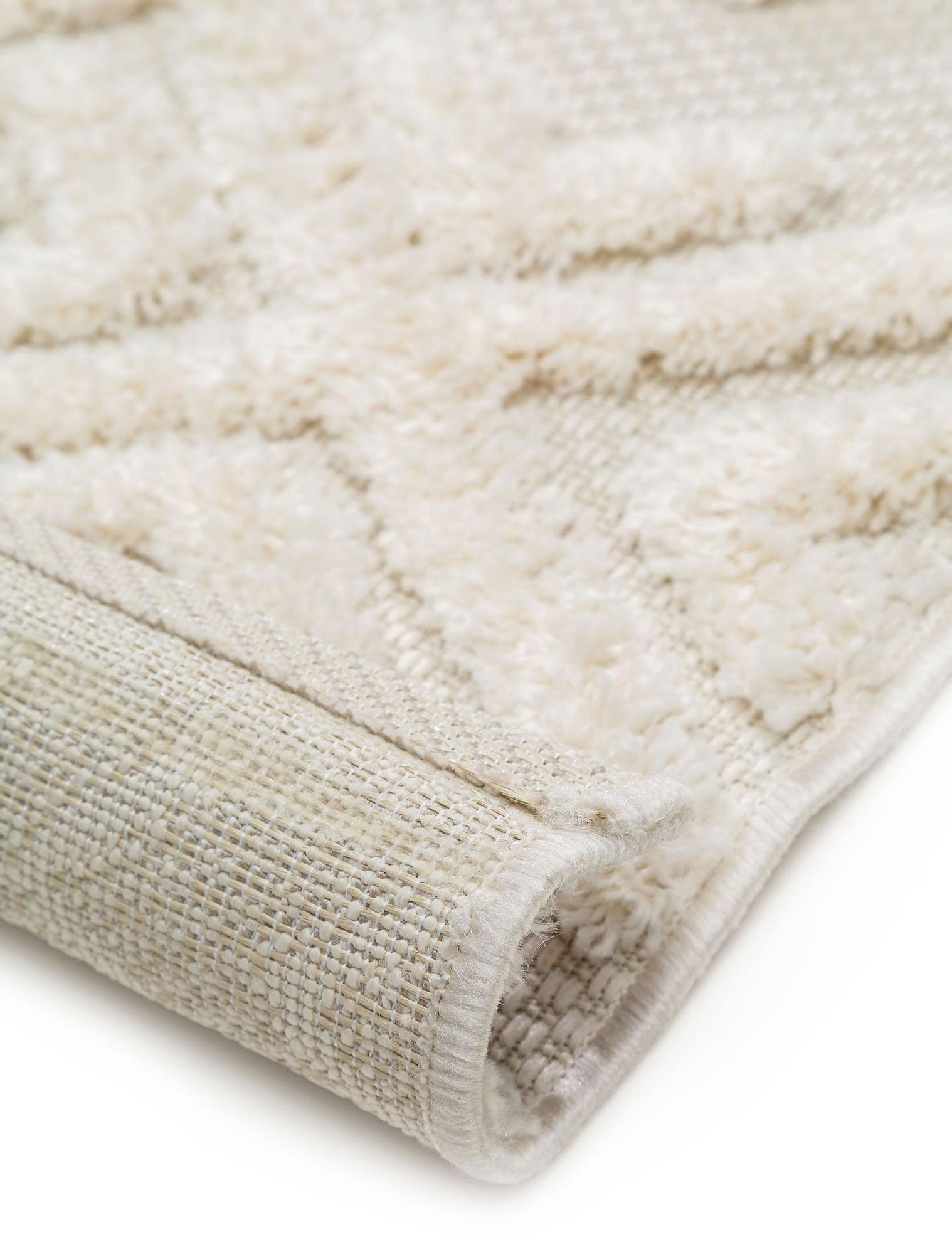 Teppich aus 100% Polypropylen in Beige mit 21 bis 30 mm hohem Flor von benuta Pop